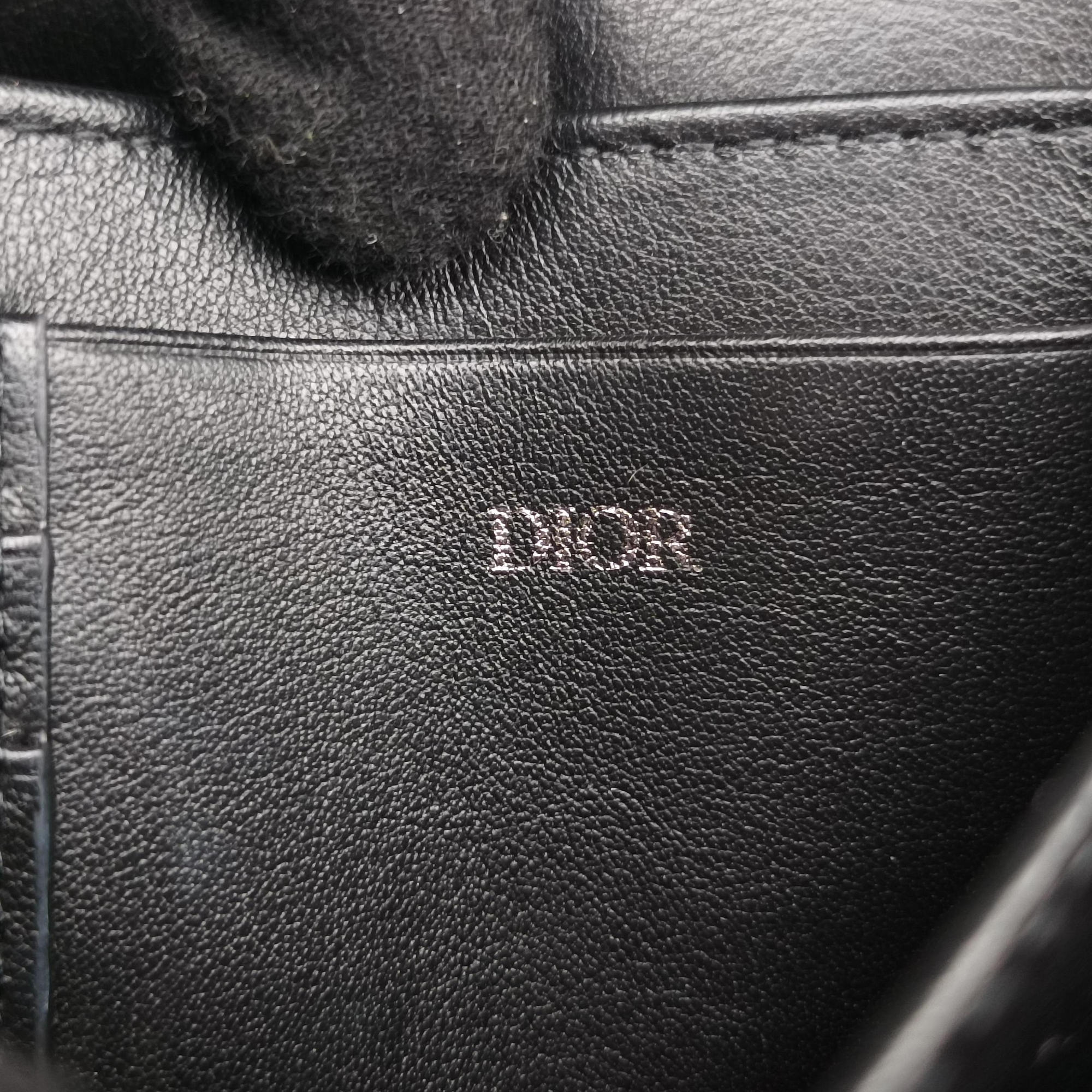 Pre-owned Christian Dior Oblique Saddle Navy×Black Jacquard×Leather  shoulderbag | stylenewstar