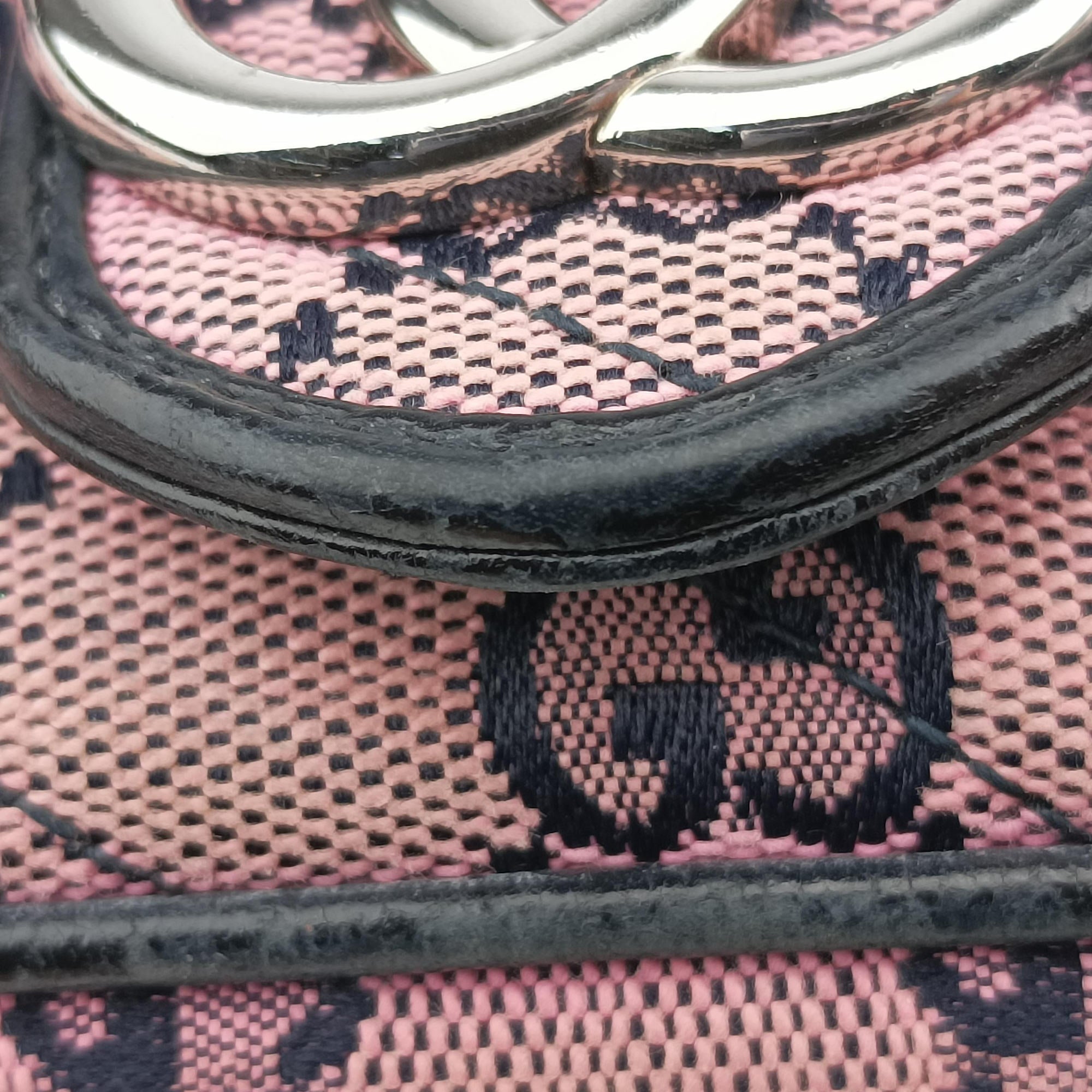 Pre-owned Gucci GG Marmont Pink canvas 476433 shoulderbag | stylenewstar