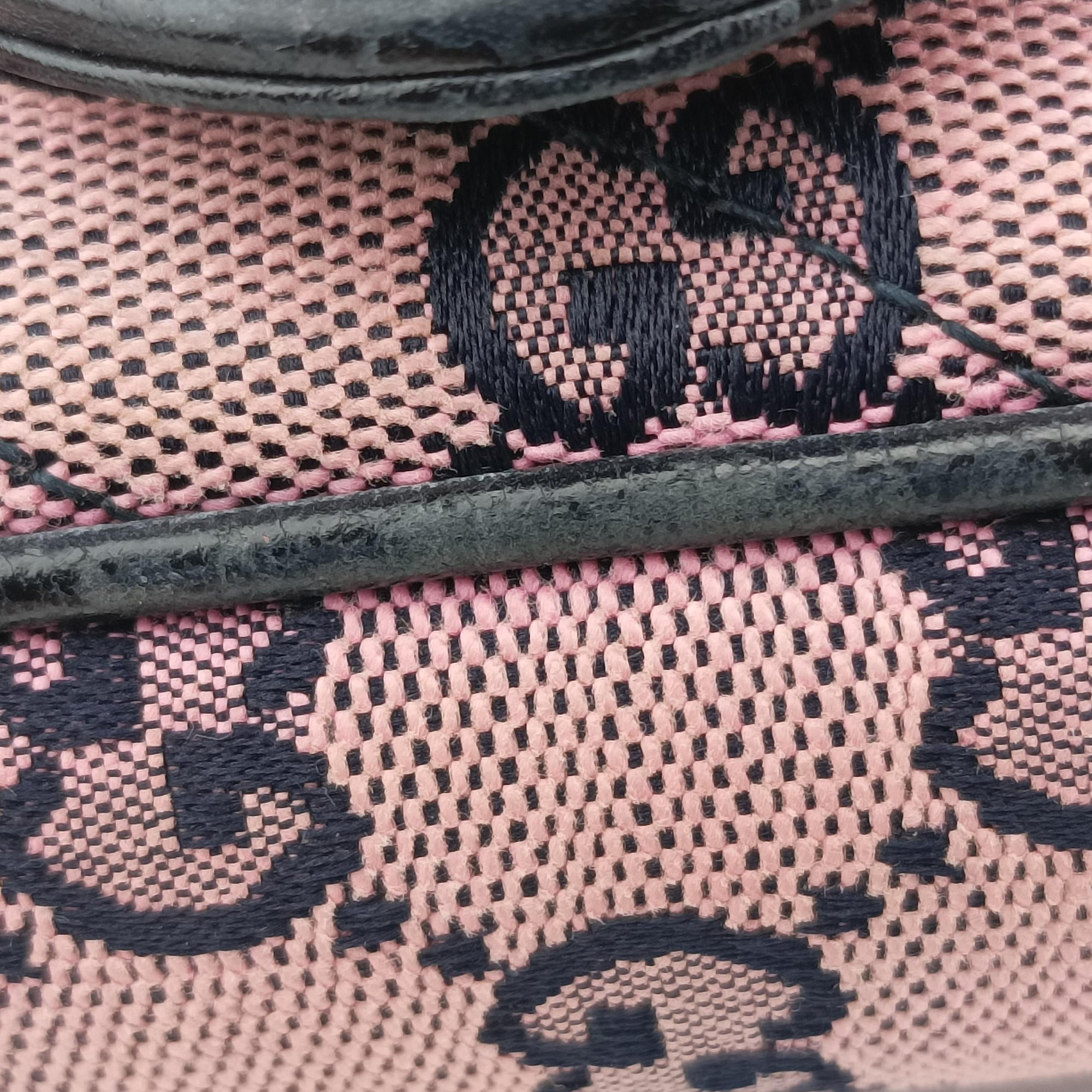 Pre-owned Gucci GG Marmont Pink canvas 476433 shoulderbag | stylenewstar