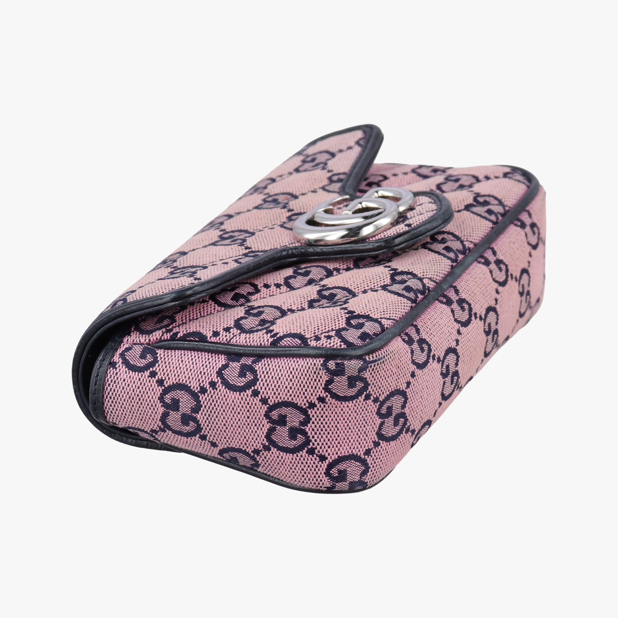 Pre-owned Gucci GG Marmont Pink canvas 476433 shoulderbag | stylenewstar