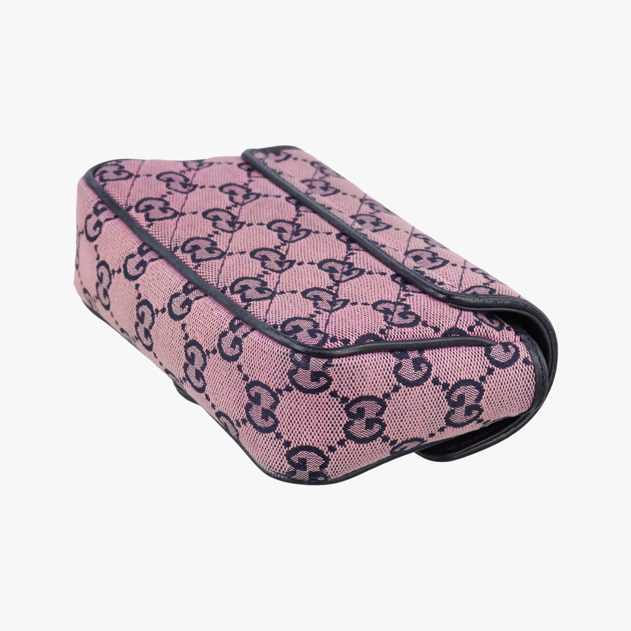 Pre-owned Gucci GG Marmont Pink canvas 476433 shoulderbag | stylenewstar