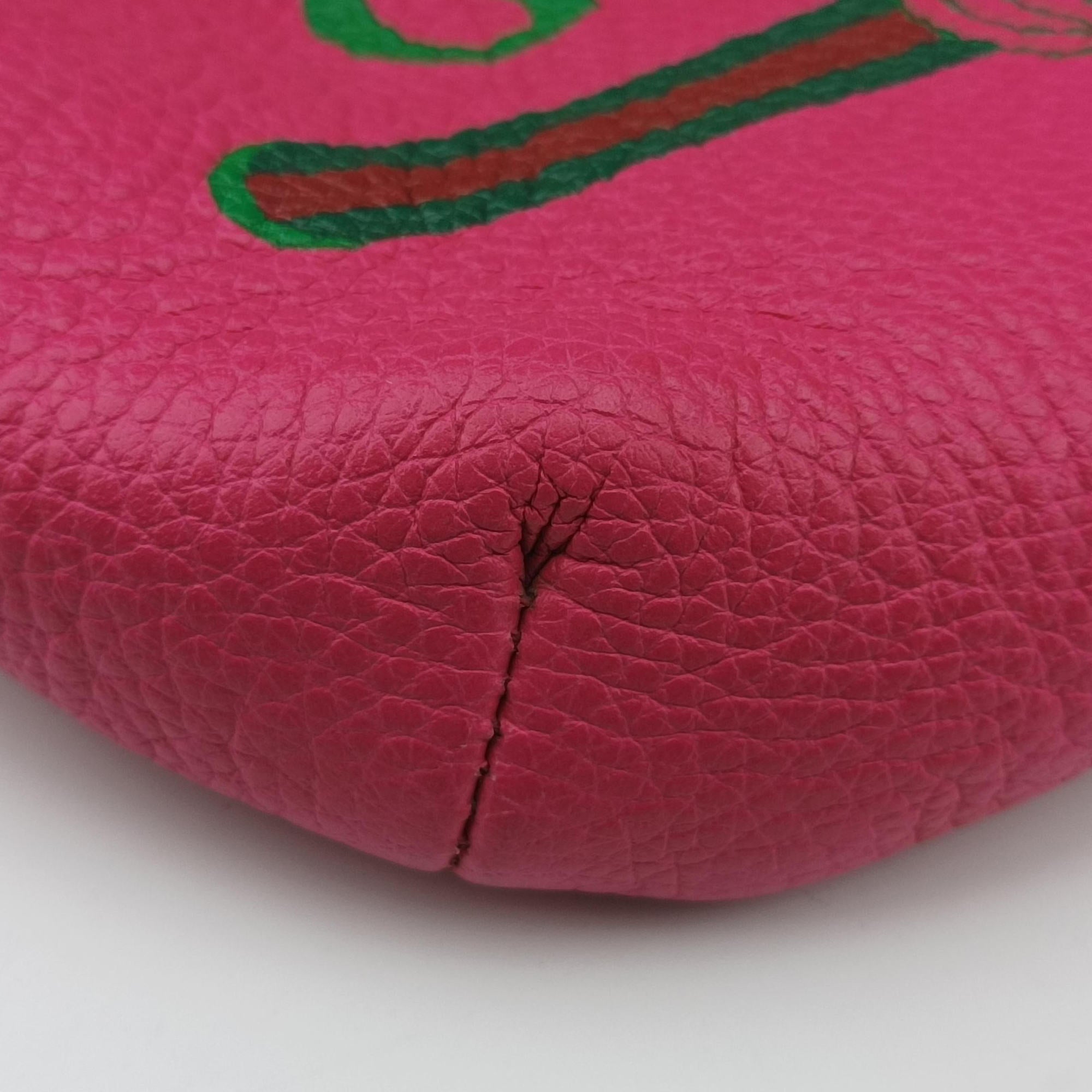 Pre-owned Gucci Gucci Print Rose Leather 527792 bum bag/waist bag | stylenewstar