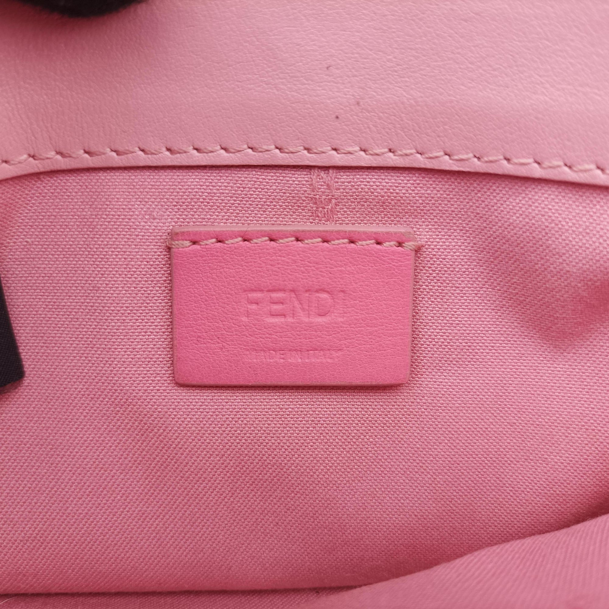 Pre-owned Fendi Monster Eyes Continental Multicolour Leather 8M0346 shoulderbag | stylenewstar
