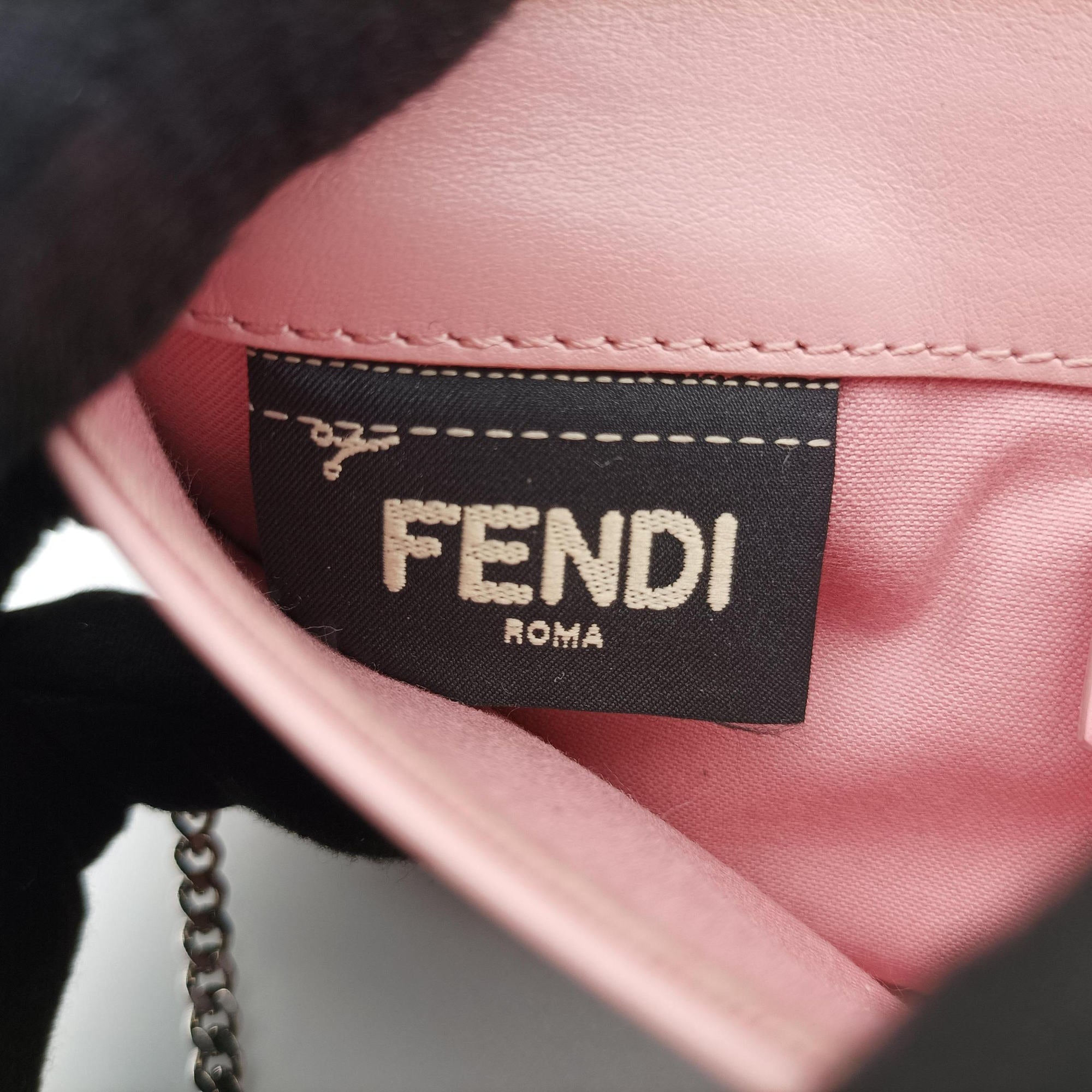 Pre-owned Fendi Monster Eyes Continental Multicolour Leather 8M0346 shoulderbag | stylenewstar
