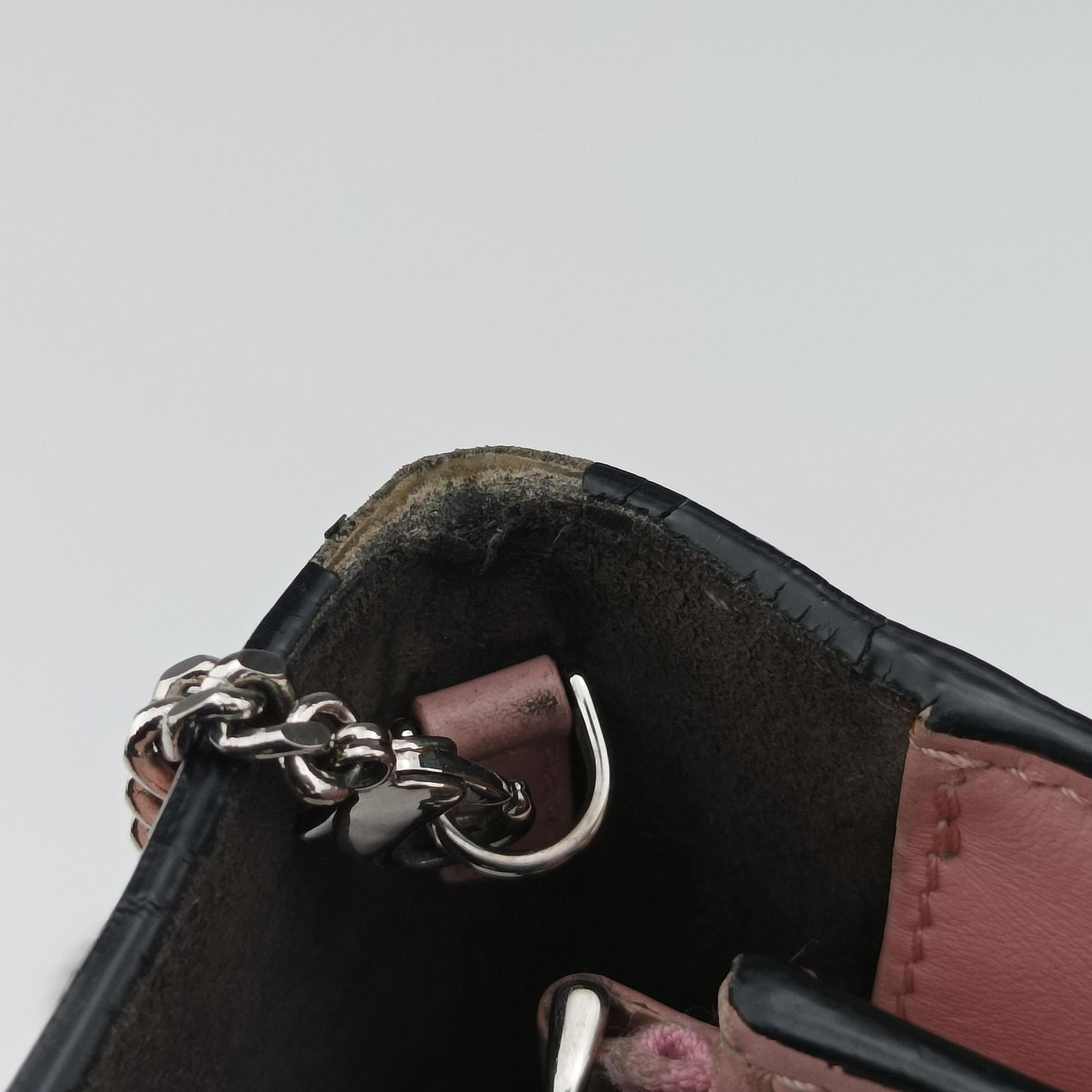 Pre-owned Fendi Monster Eyes Continental Multicolour Leather 8M0346 shoulderbag | stylenewstar