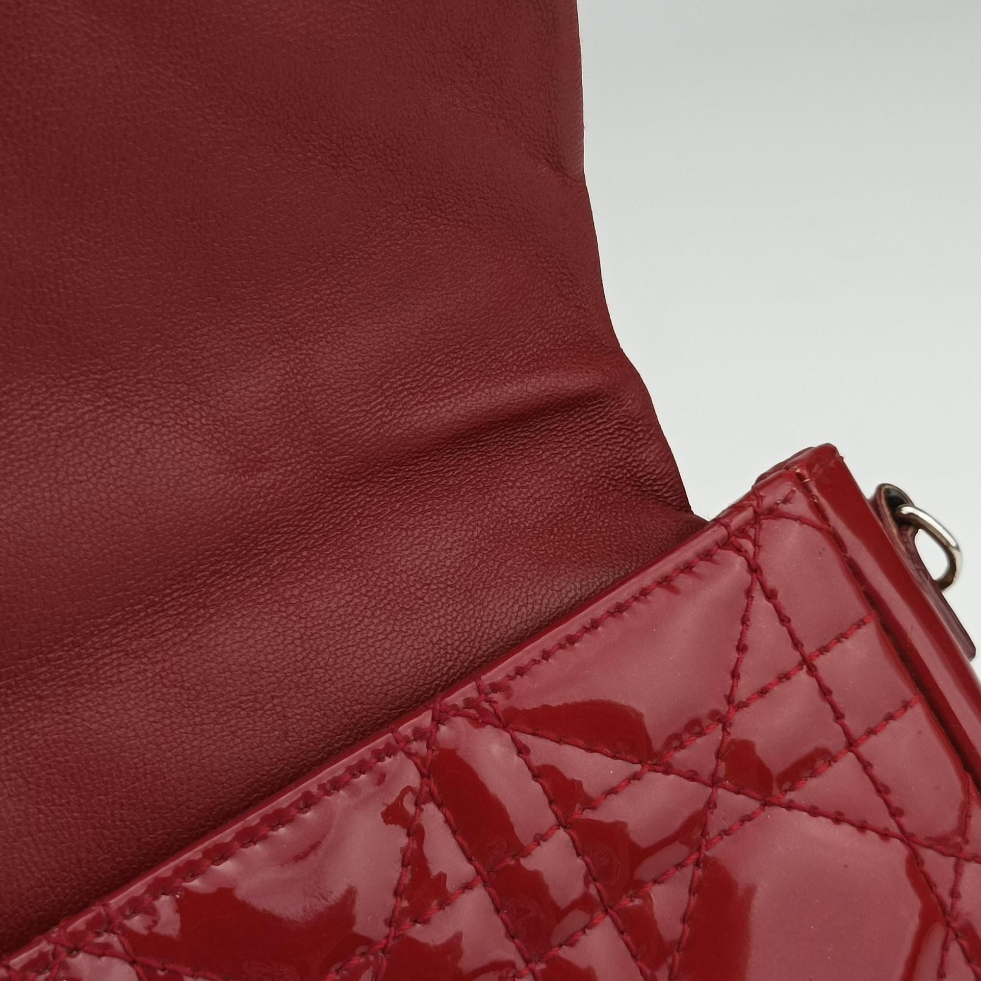 Vintage Christian Dior Miss Dior Cannage New Rock Red Patent  shoulderbag | stylenewstar