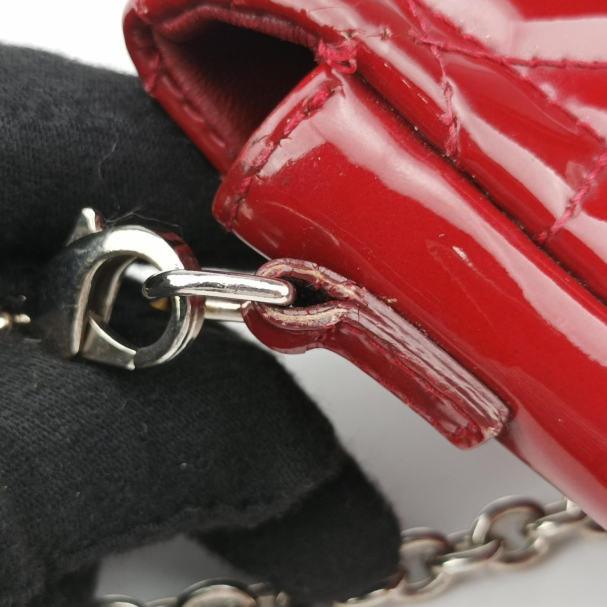 Vintage Christian Dior Miss Dior Cannage New Rock Red Patent  shoulderbag | stylenewstar