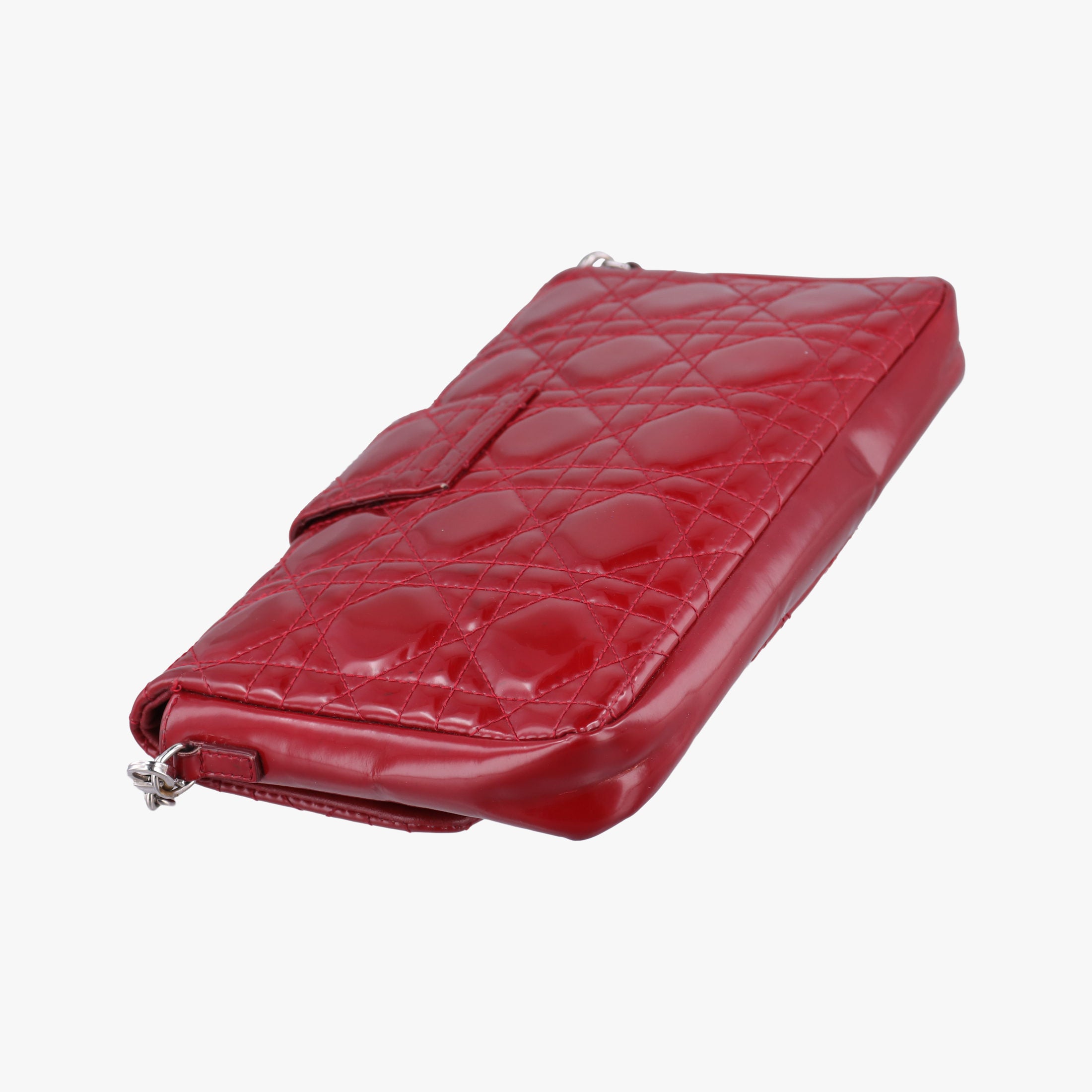Vintage Christian Dior Miss Dior Cannage New Rock Red Patent  shoulderbag | stylenewstar
