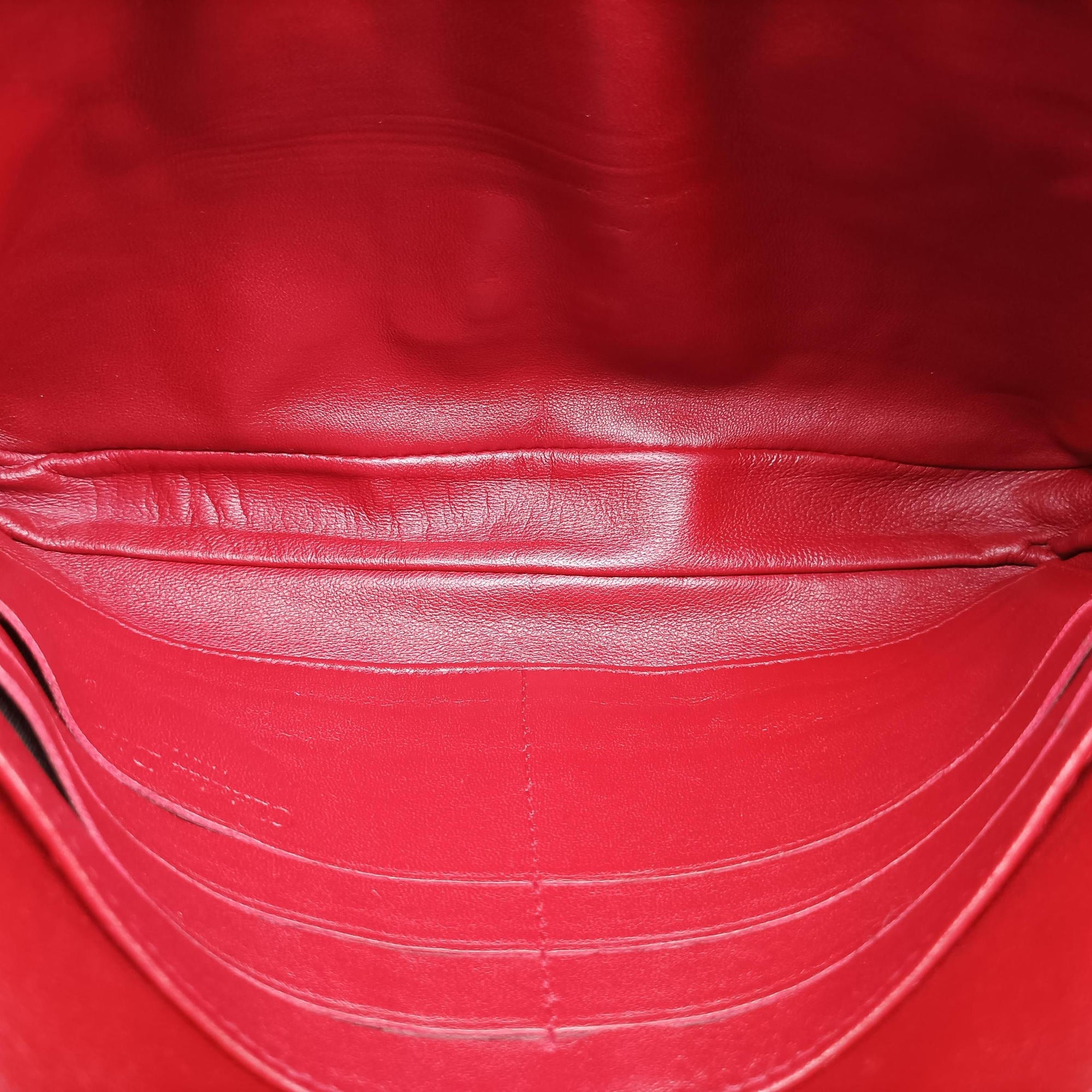 Vintage Christian Dior Miss Dior Cannage New Rock Red Patent  shoulderbag | stylenewstar