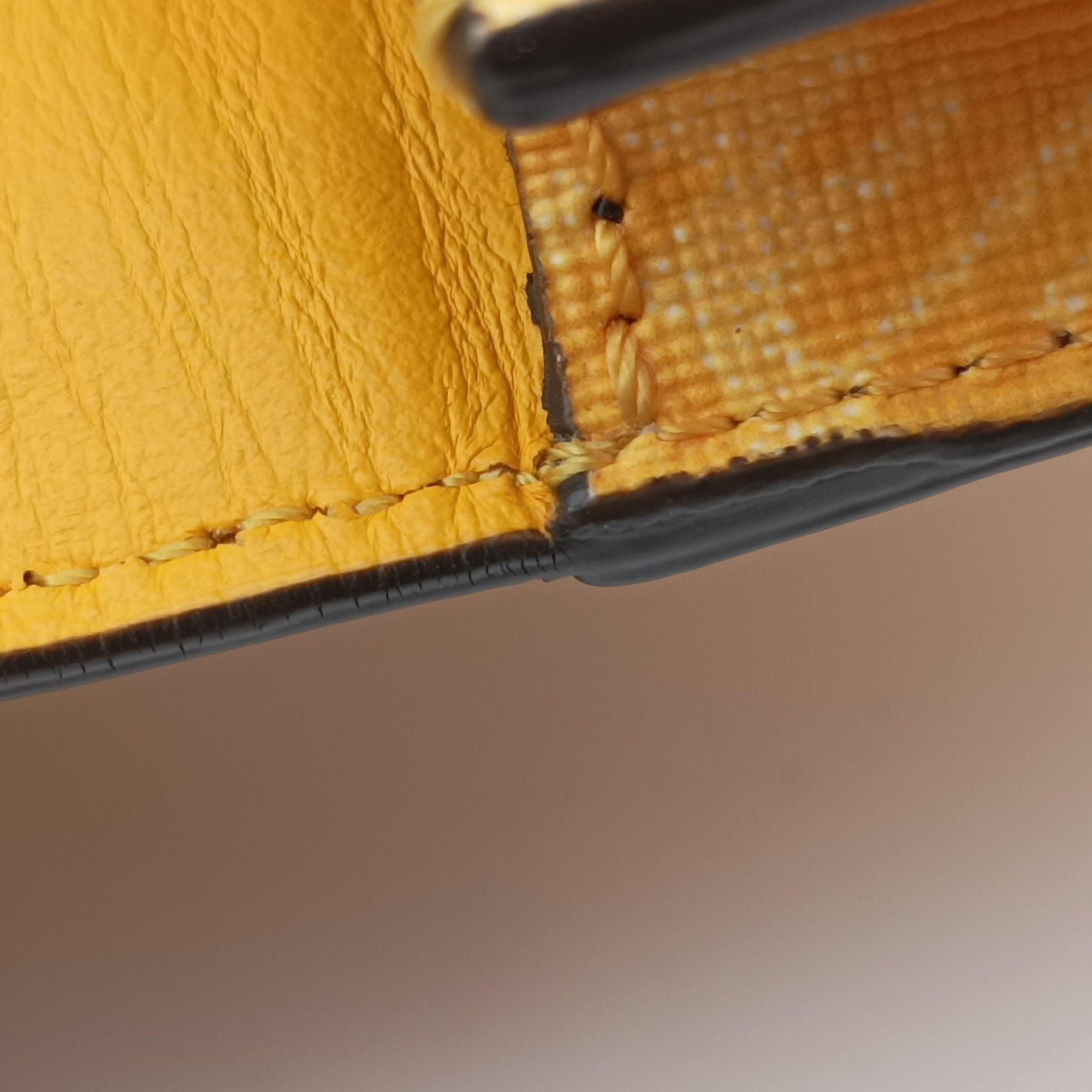 Pre-owned Fendi FF Logo Baguette slim Yellow PVC coated canvas 7M0295 bum bag/waist bag | stylenewstar