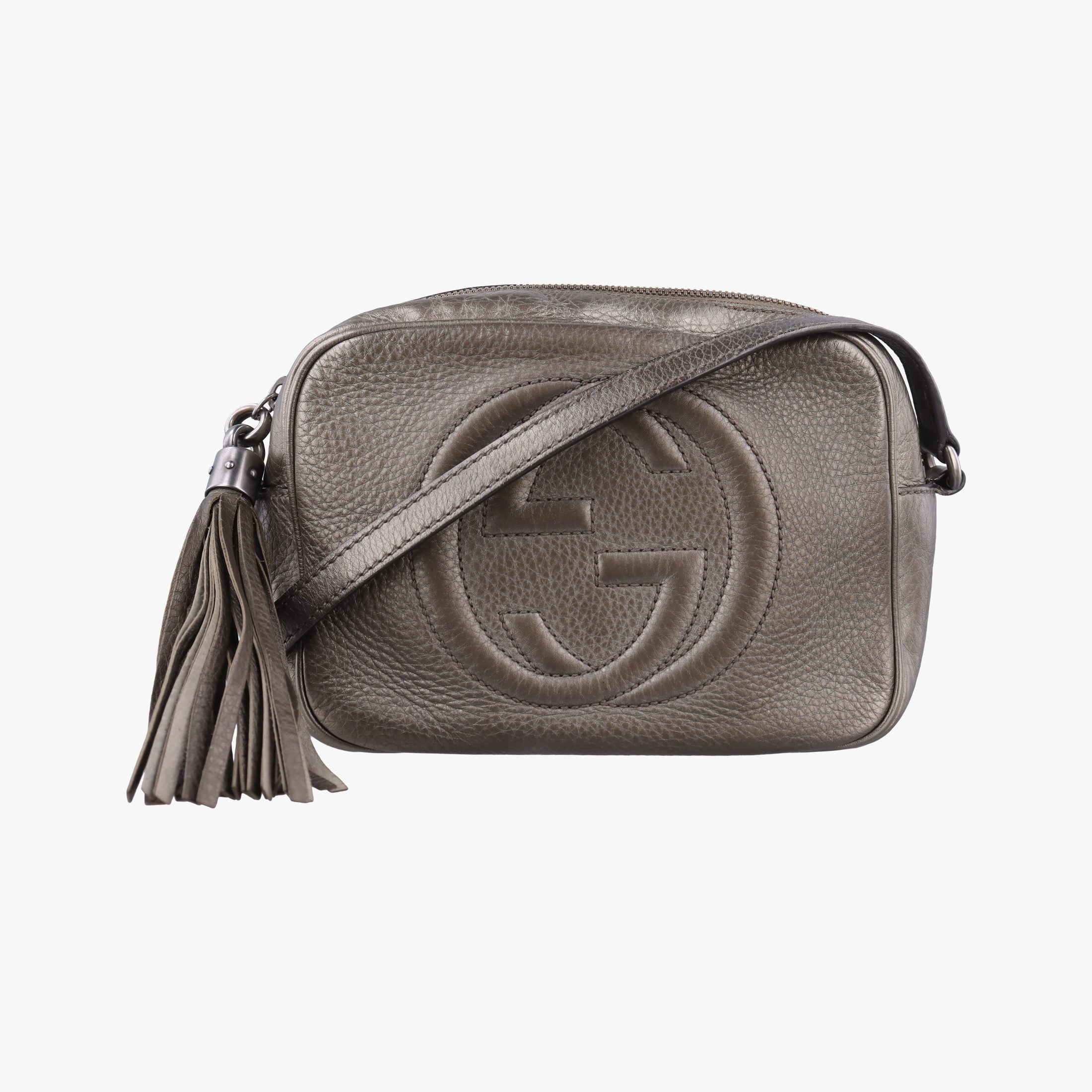 Pre-owned Gucci Soho Golden Leather 308364 shoulderbag | stylenewstar