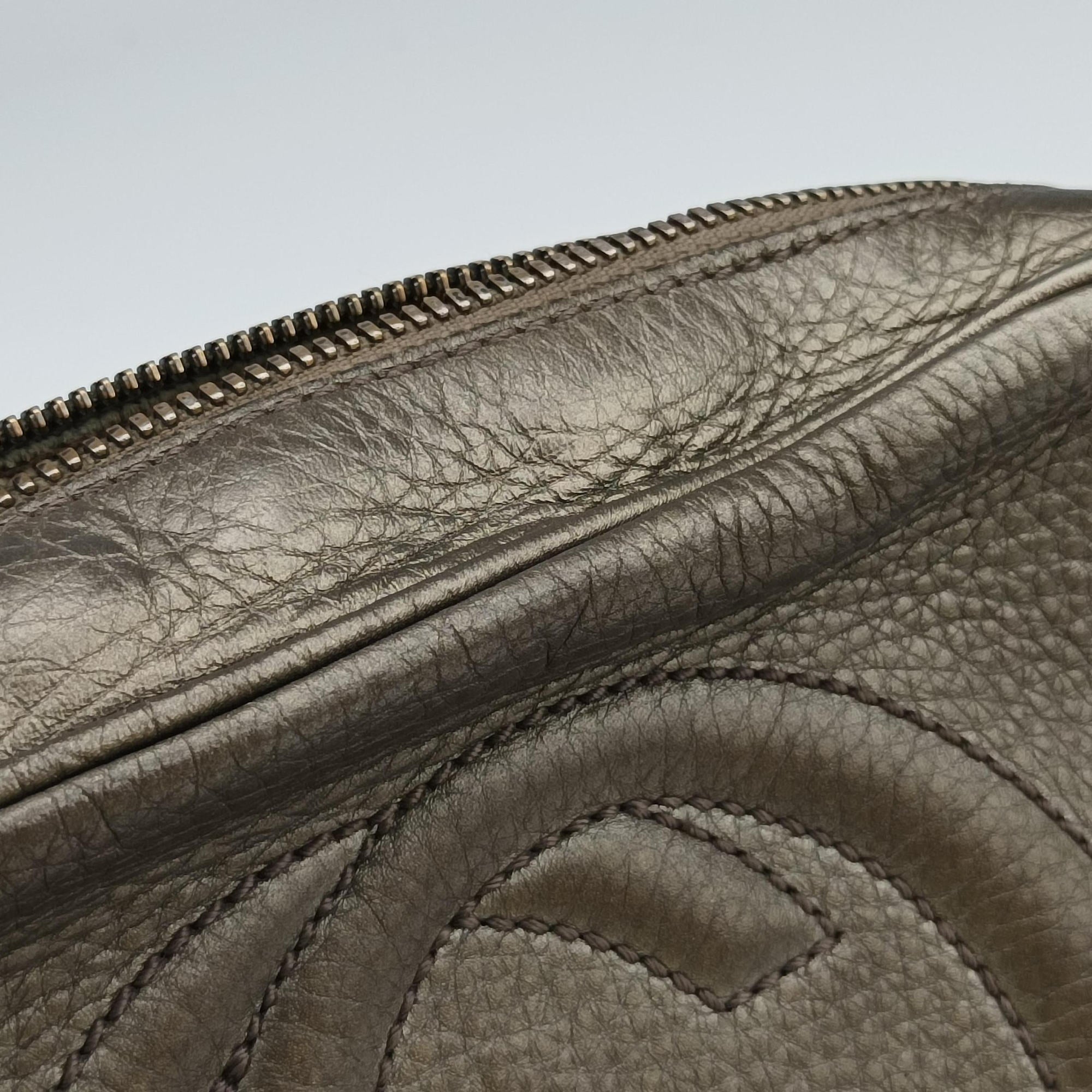 Pre-owned Gucci Soho Golden Leather 308364 shoulderbag | stylenewstar