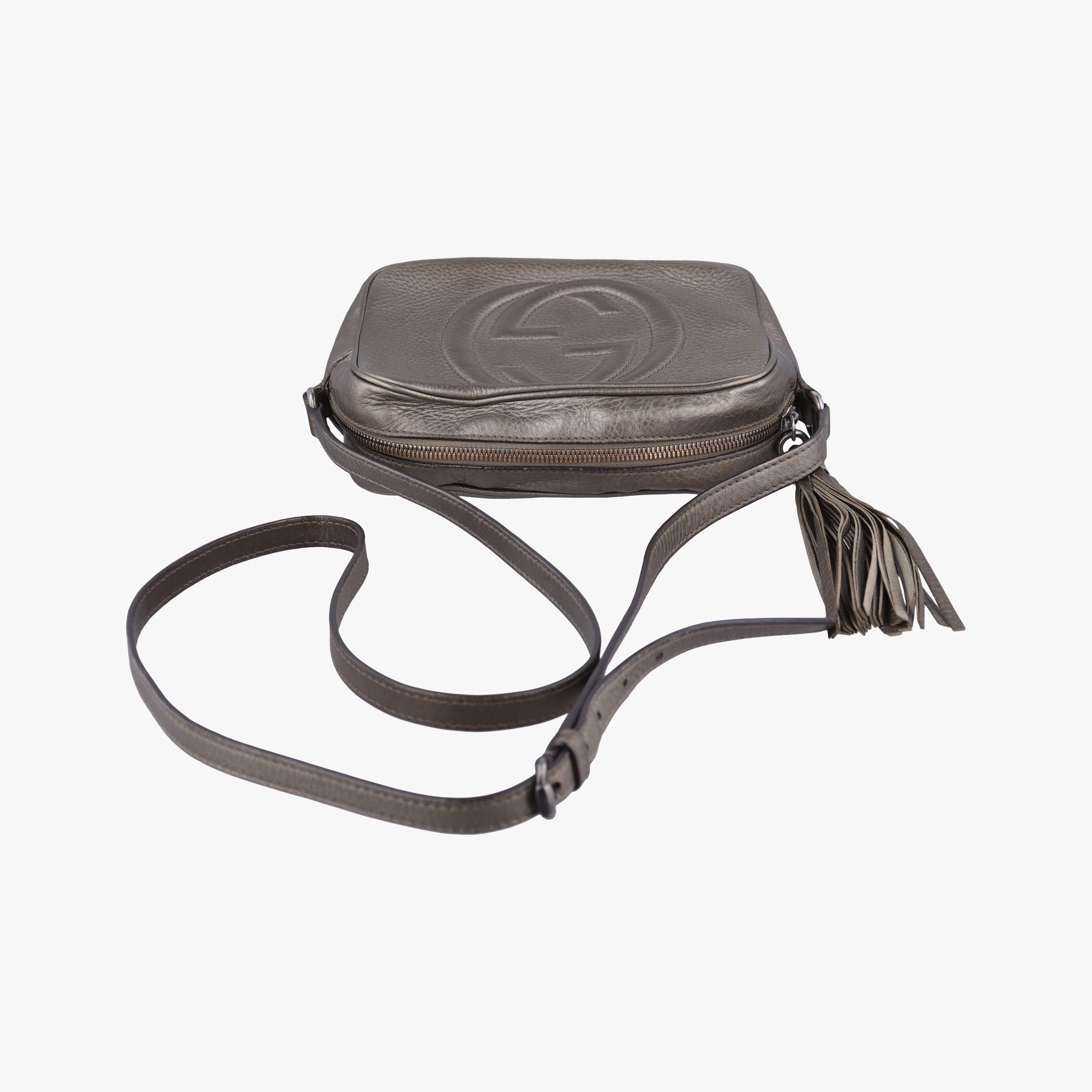 Pre-owned Gucci Soho Golden Leather 308364 shoulderbag | stylenewstar
