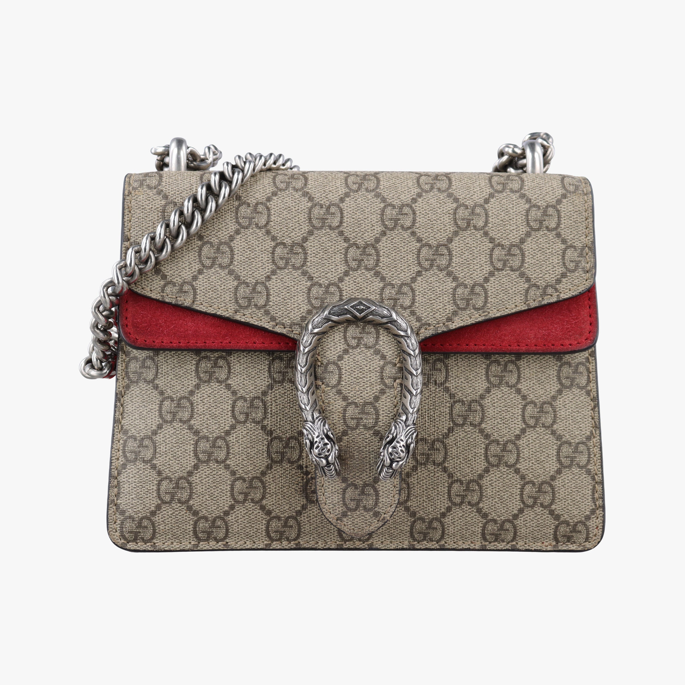 Vintage Gucci Dionysus beige×red PVC coated canvas×suede 421970 shoulderbag | stylenewstar