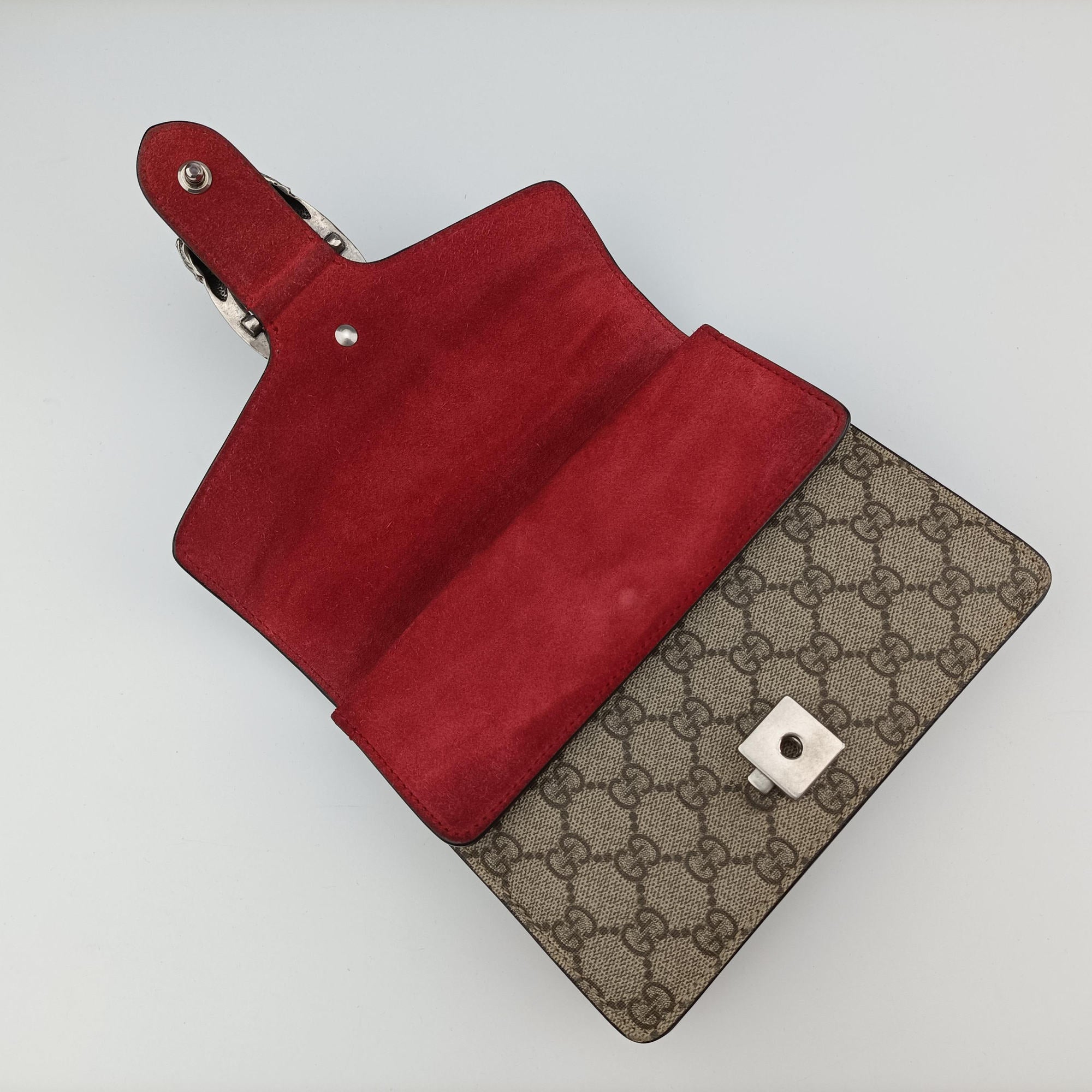 Vintage Gucci Dionysus beige×red PVC coated canvas×suede 421970 shoulderbag | stylenewstar