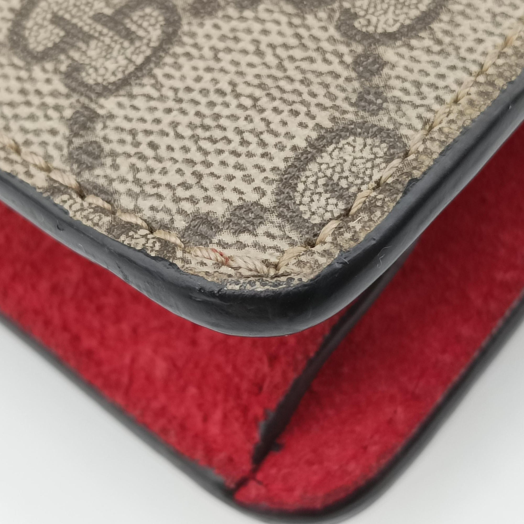 Vintage Gucci Dionysus beige×red PVC coated canvas×suede 421970 shoulderbag | stylenewstar