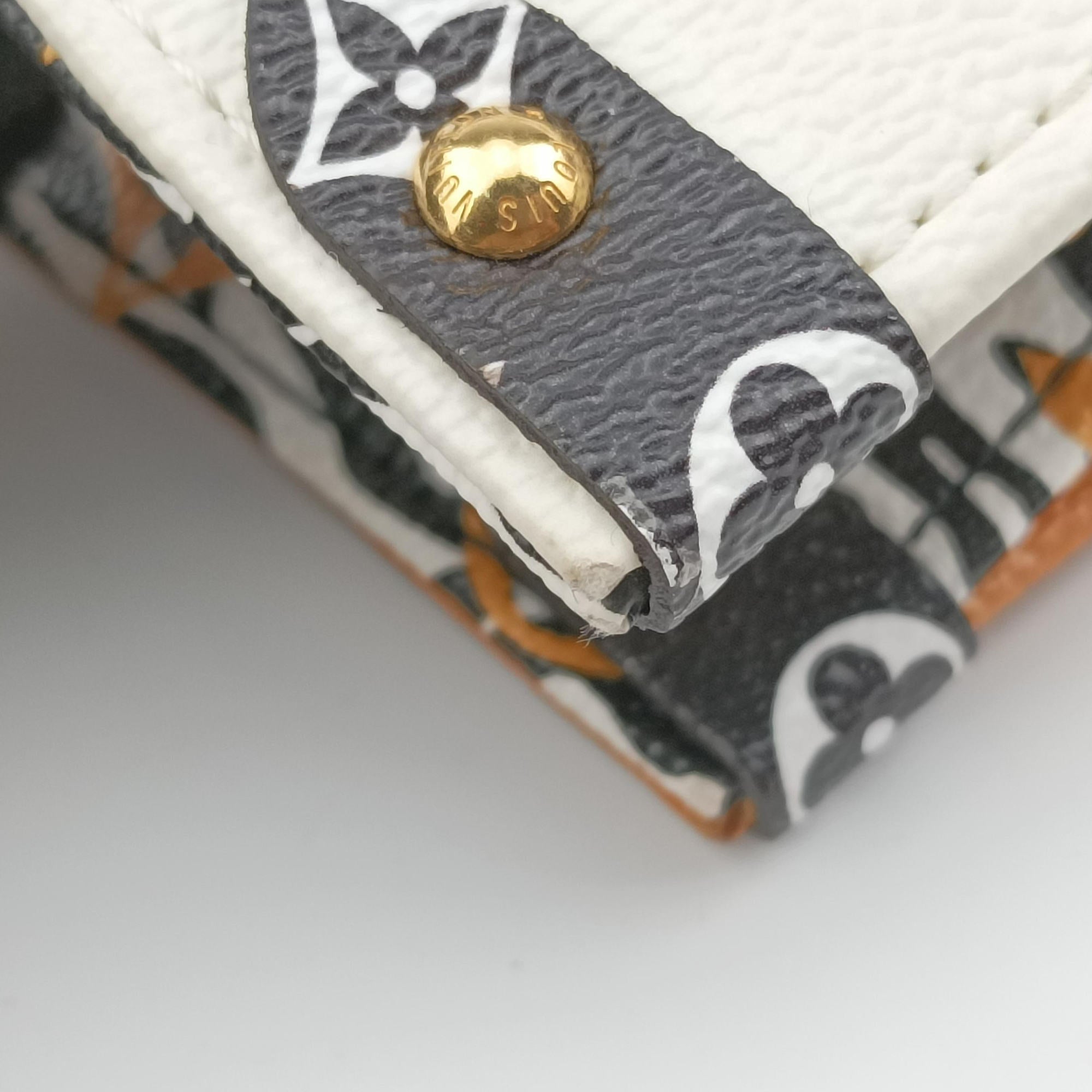 Pre-owned Louis Vuitton On The Go GM IVOIRE×brown×Multicolor Monogram Giant M44675 shoulderbag | stylenewstar