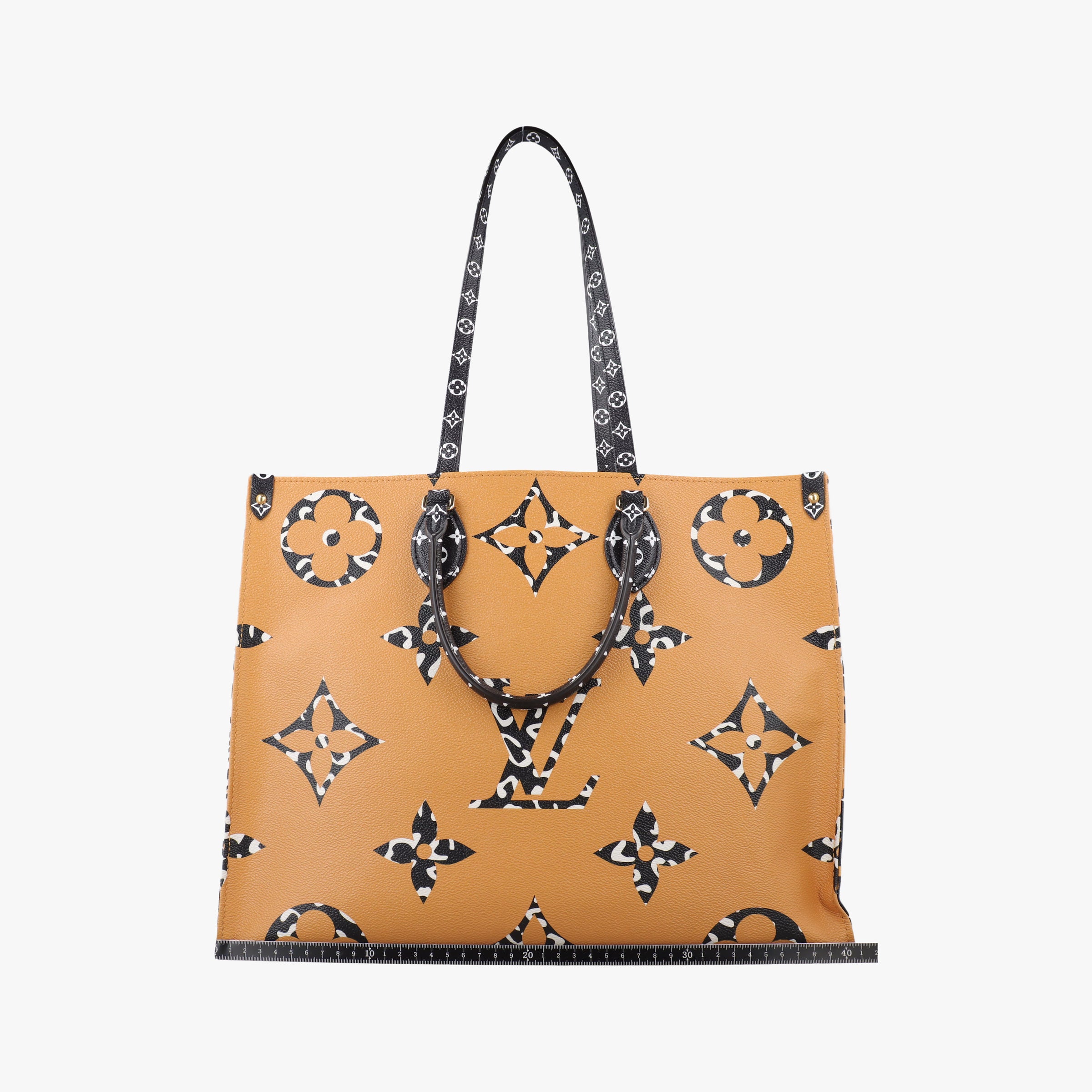 Pre-owned Louis Vuitton On The Go GM IVOIRE×brown×Multicolor Monogram Giant M44675 shoulderbag | stylenewstar