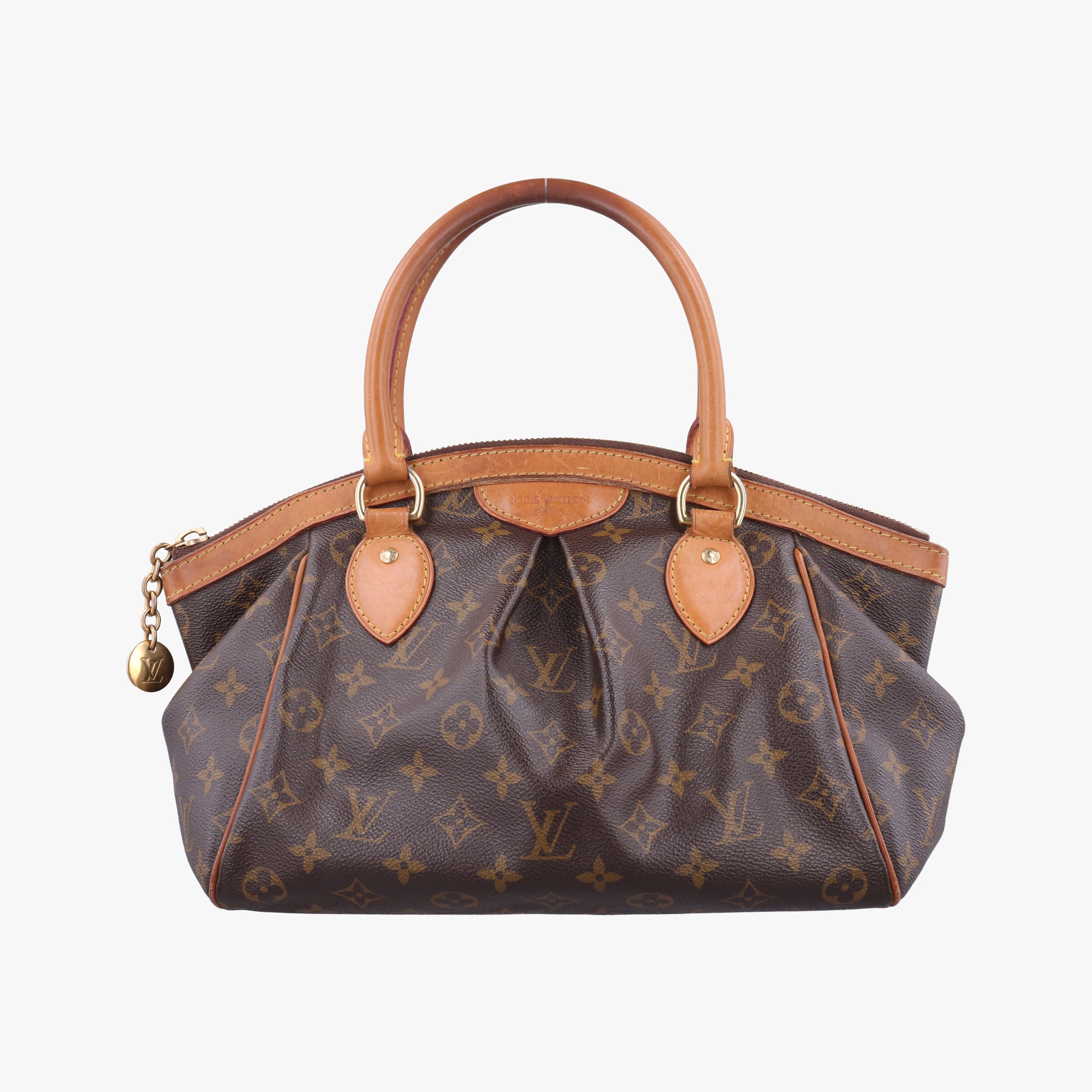 Pre-owned Louis Vuitton TIVOLI PM brown Monogram Canvas M40143 handbag | stylenewstar