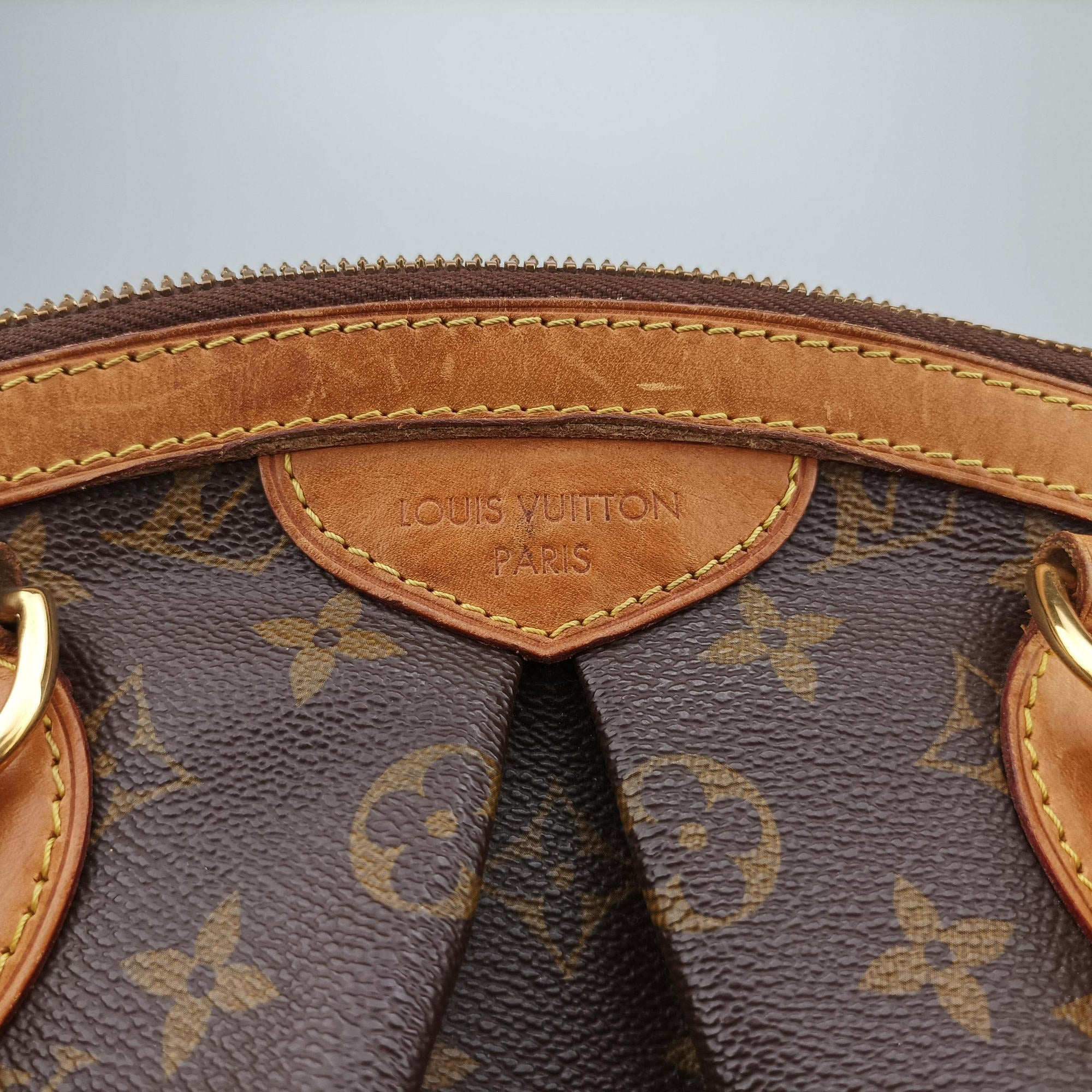 Pre-owned Louis Vuitton TIVOLI PM brown Monogram Canvas M40143 handbag | stylenewstar