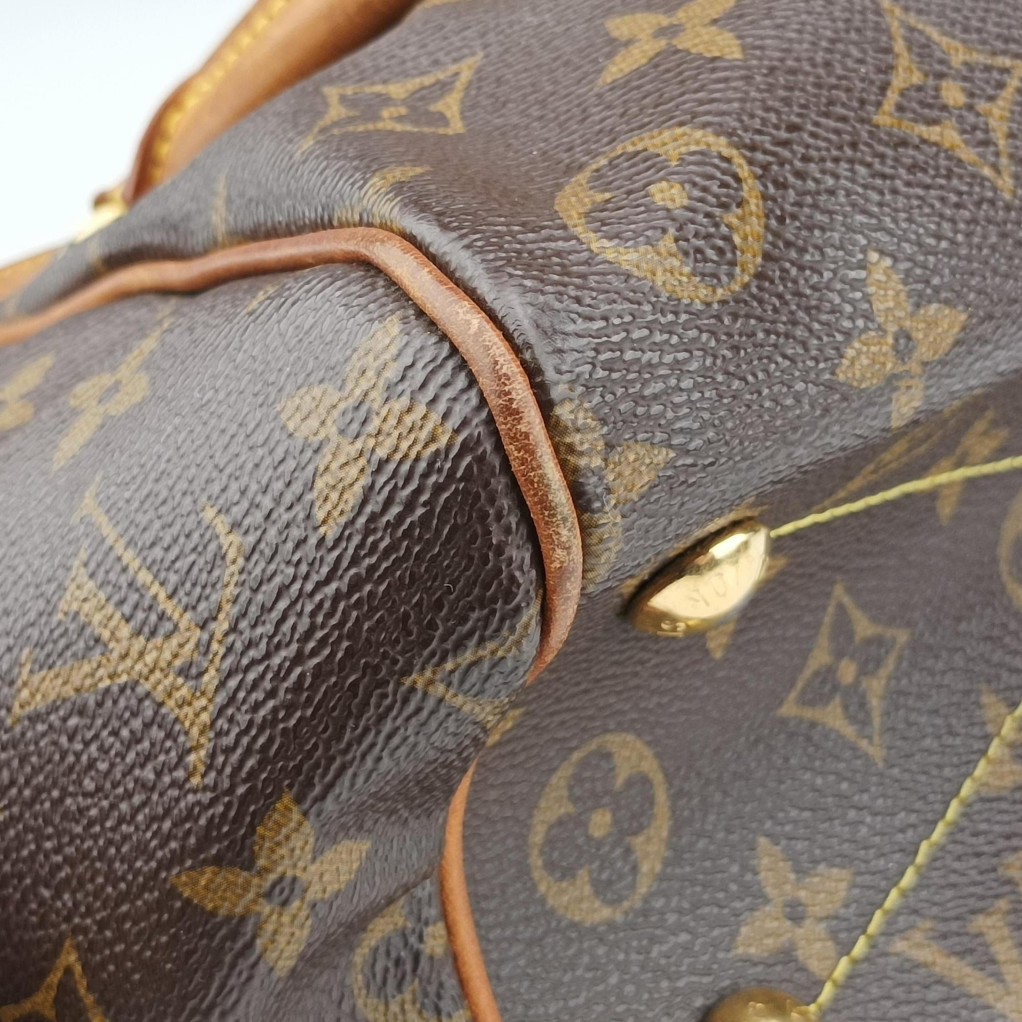 Pre-owned Louis Vuitton TIVOLI PM brown Monogram Canvas M40143 handbag | stylenewstar