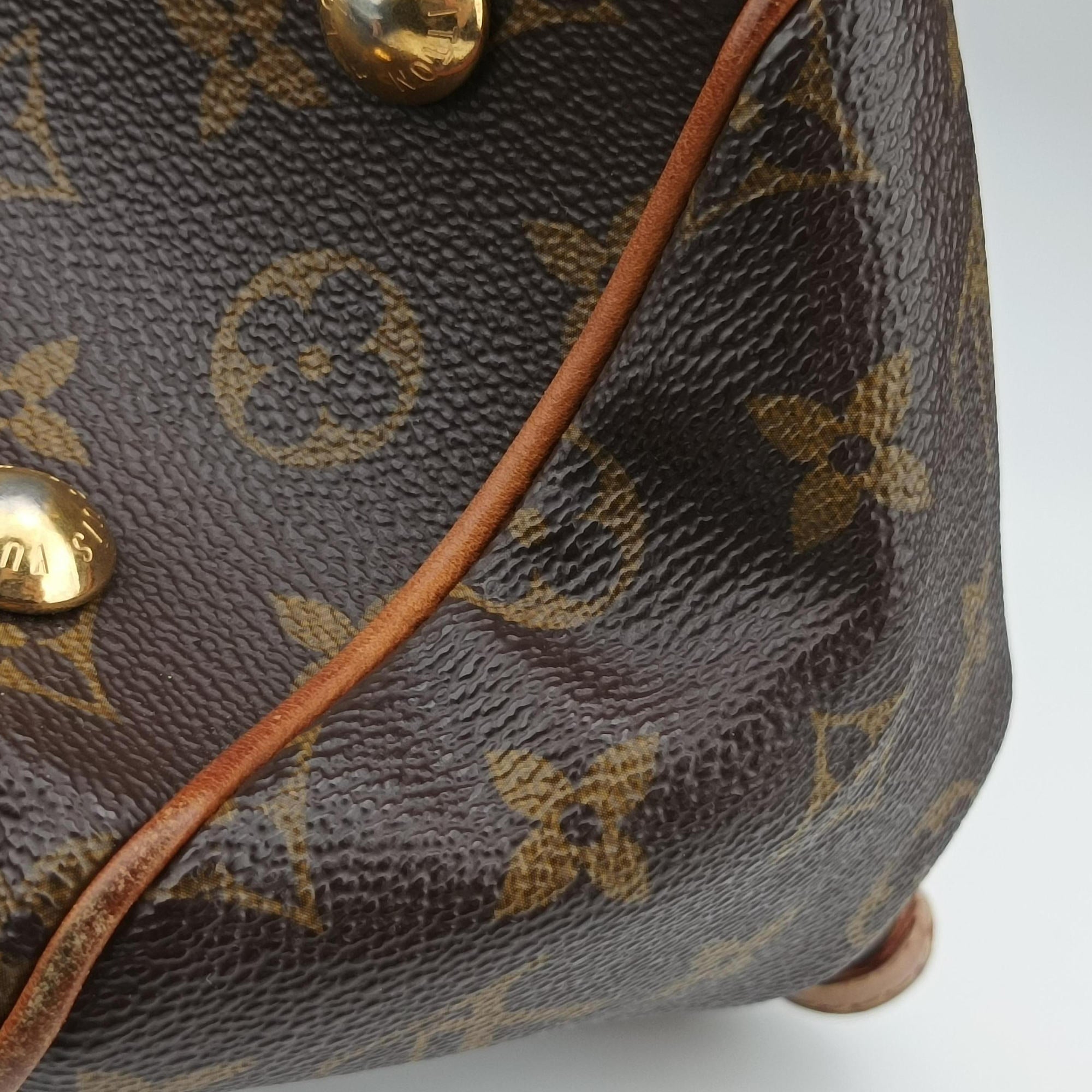 Pre-owned Louis Vuitton TIVOLI PM brown Monogram Canvas M40143 handbag | stylenewstar