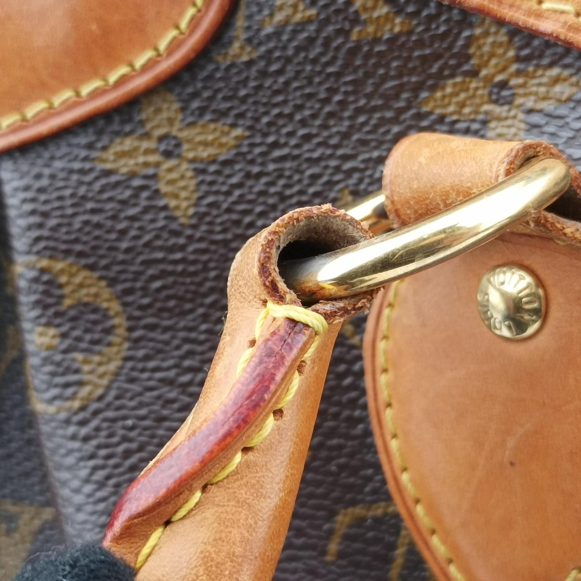 Pre-owned Louis Vuitton TIVOLI PM brown Monogram Canvas M40143 handbag | stylenewstar