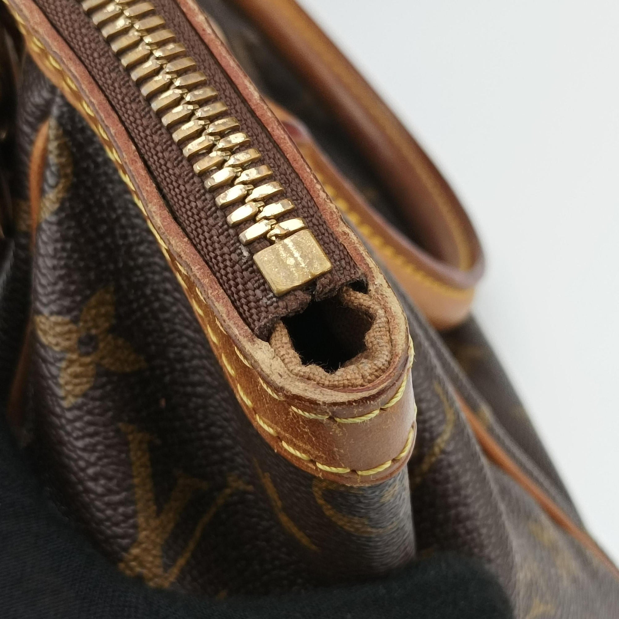 Pre-owned Louis Vuitton TIVOLI PM brown Monogram Canvas M40143 handbag | stylenewstar