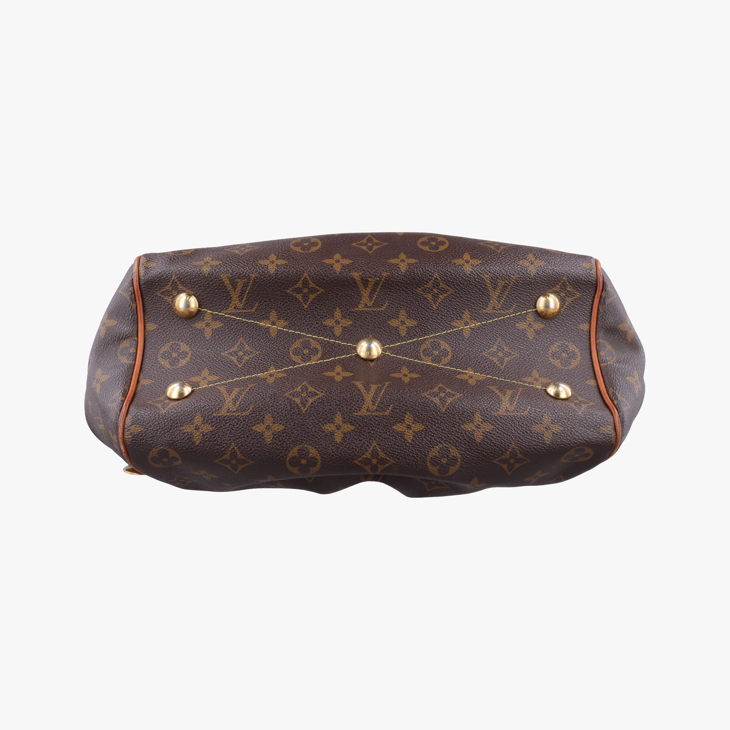 Pre-owned Louis Vuitton TIVOLI PM brown Monogram Canvas M40143 handbag | stylenewstar