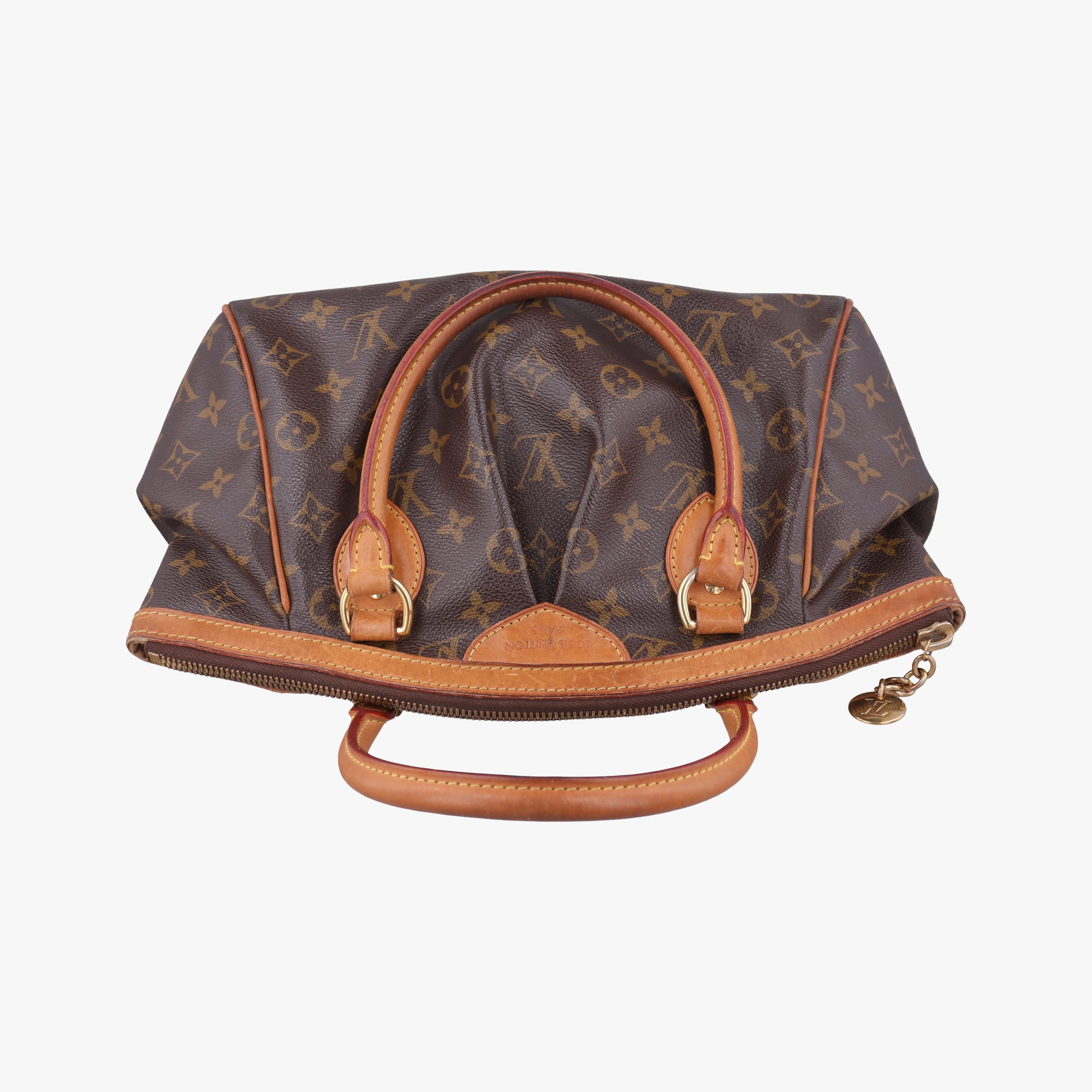 Pre-owned Louis Vuitton TIVOLI PM brown Monogram Canvas M40143 handbag | stylenewstar