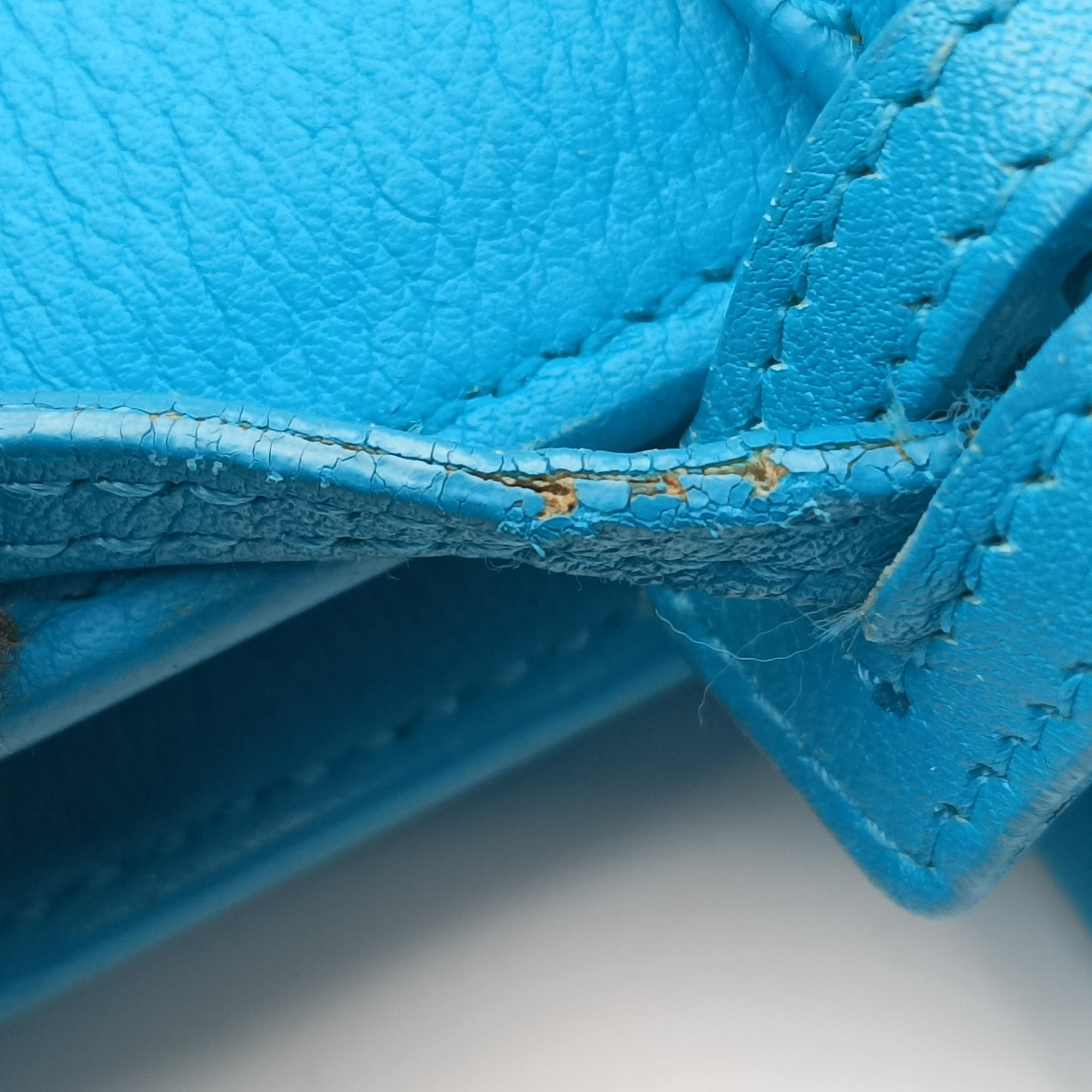 Secondhand Yves Saint Laurent SAC DE JOUR Blue Leather 340778 shoulderbag | stylenewstar