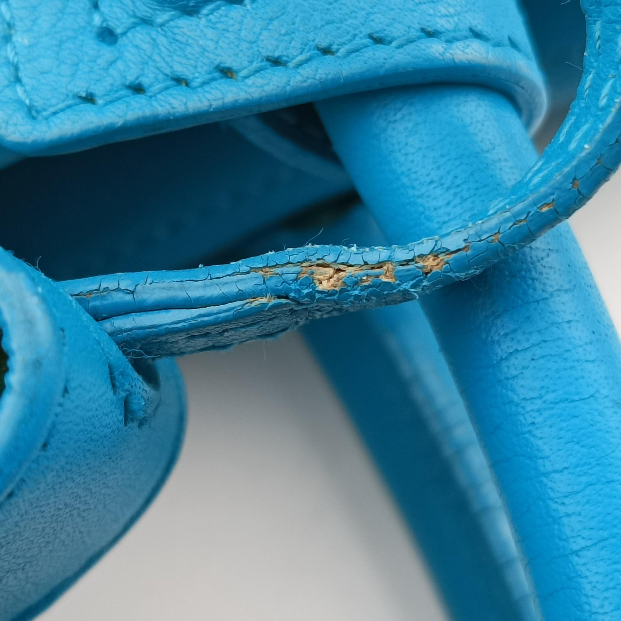Secondhand Yves Saint Laurent SAC DE JOUR Blue Leather 340778 shoulderbag | stylenewstar