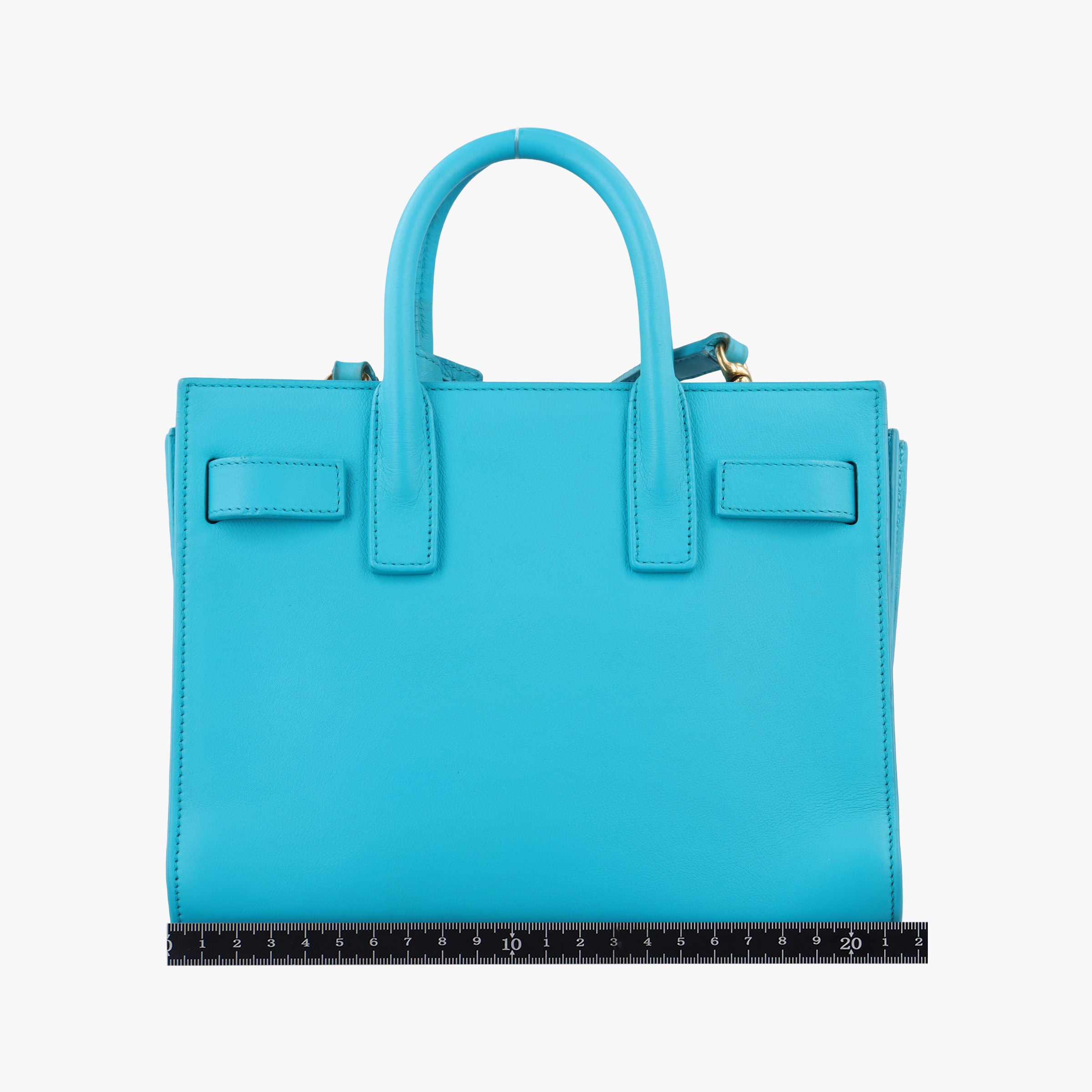 Secondhand Yves Saint Laurent SAC DE JOUR Blue Leather 340778 shoulderbag | stylenewstar