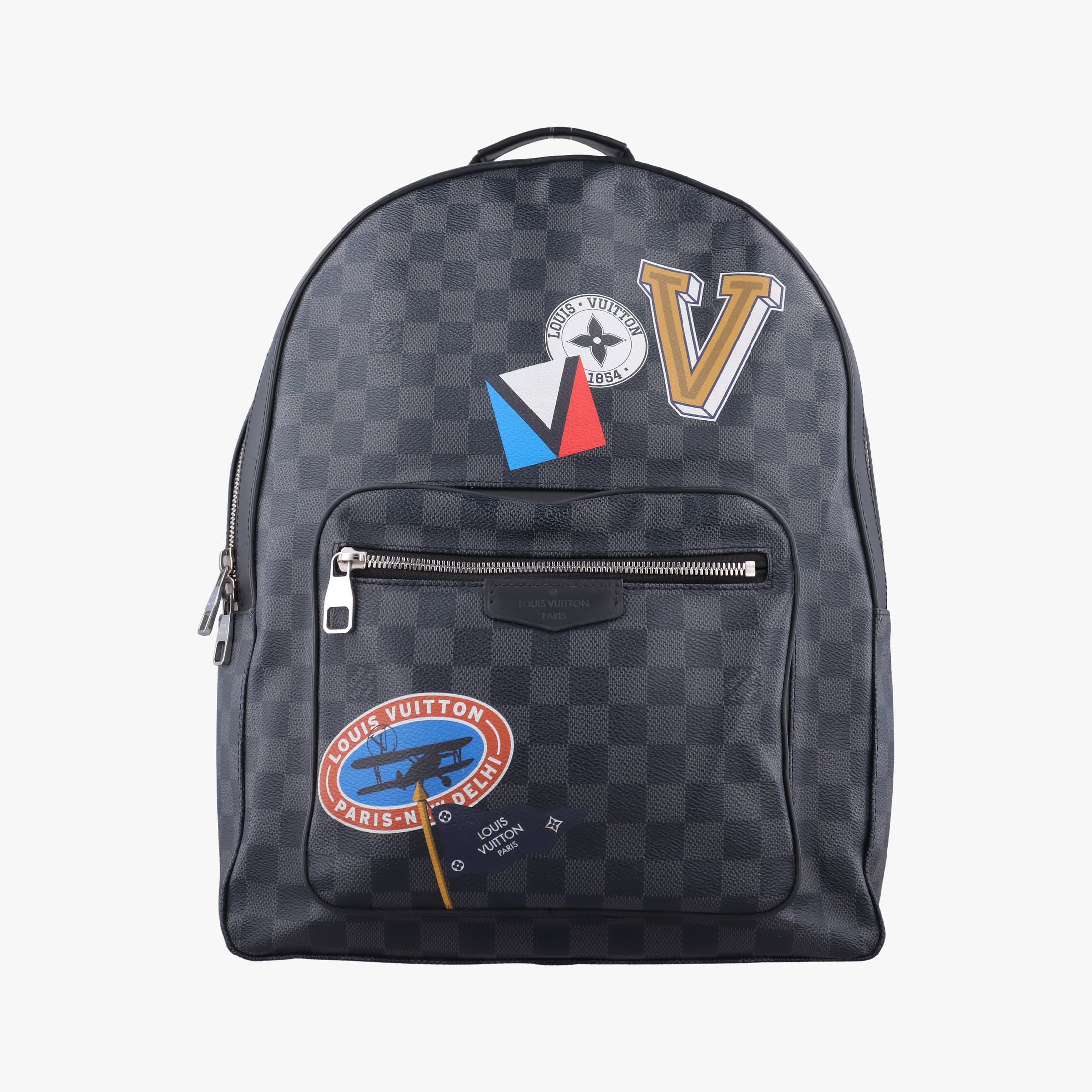 Pre-owned Louis Vuitton Josh Noir Damier Graphite N64424 backpack/rucksack | stylenewstar