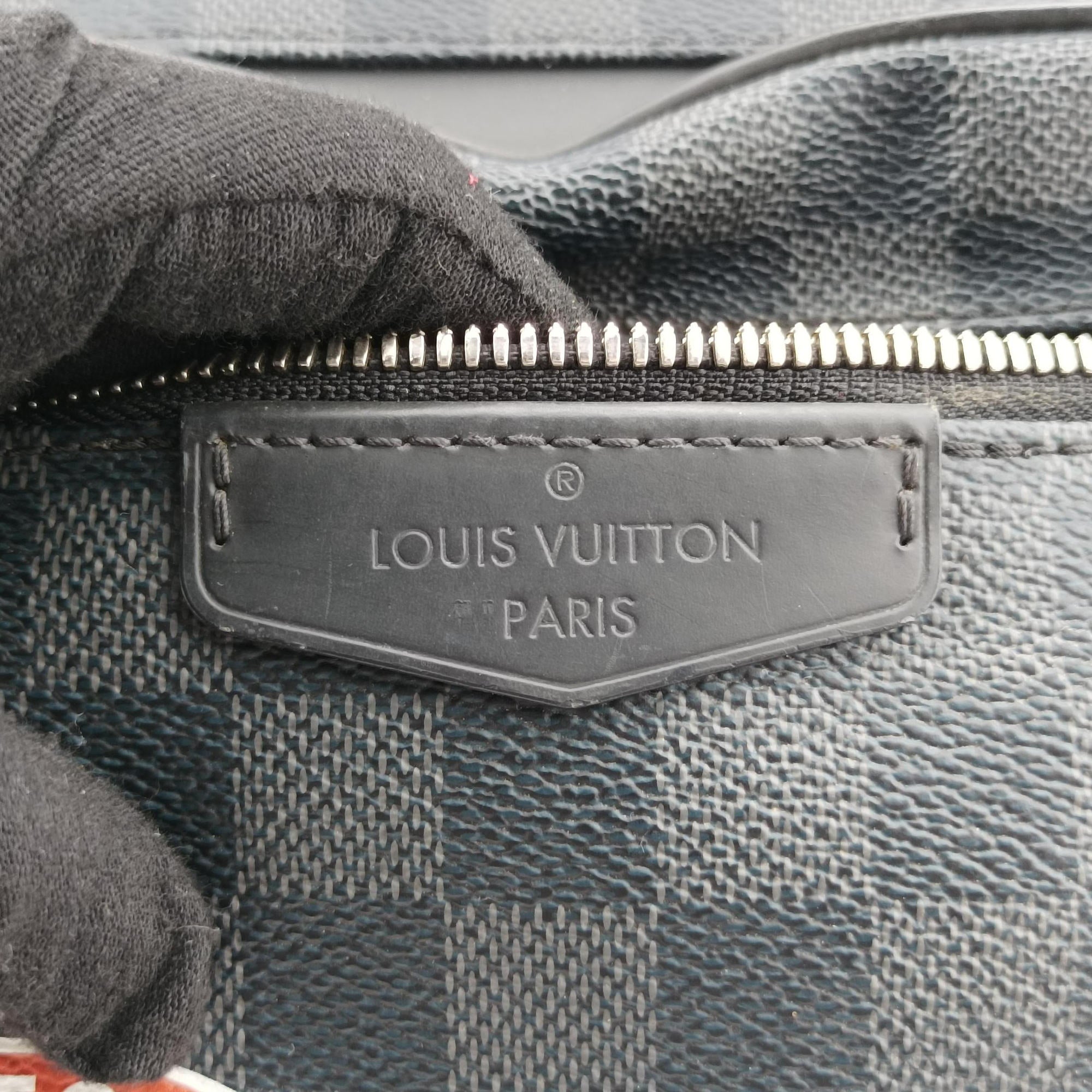 Pre-owned Louis Vuitton Josh Noir Damier Graphite N64424 backpack/rucksack | stylenewstar