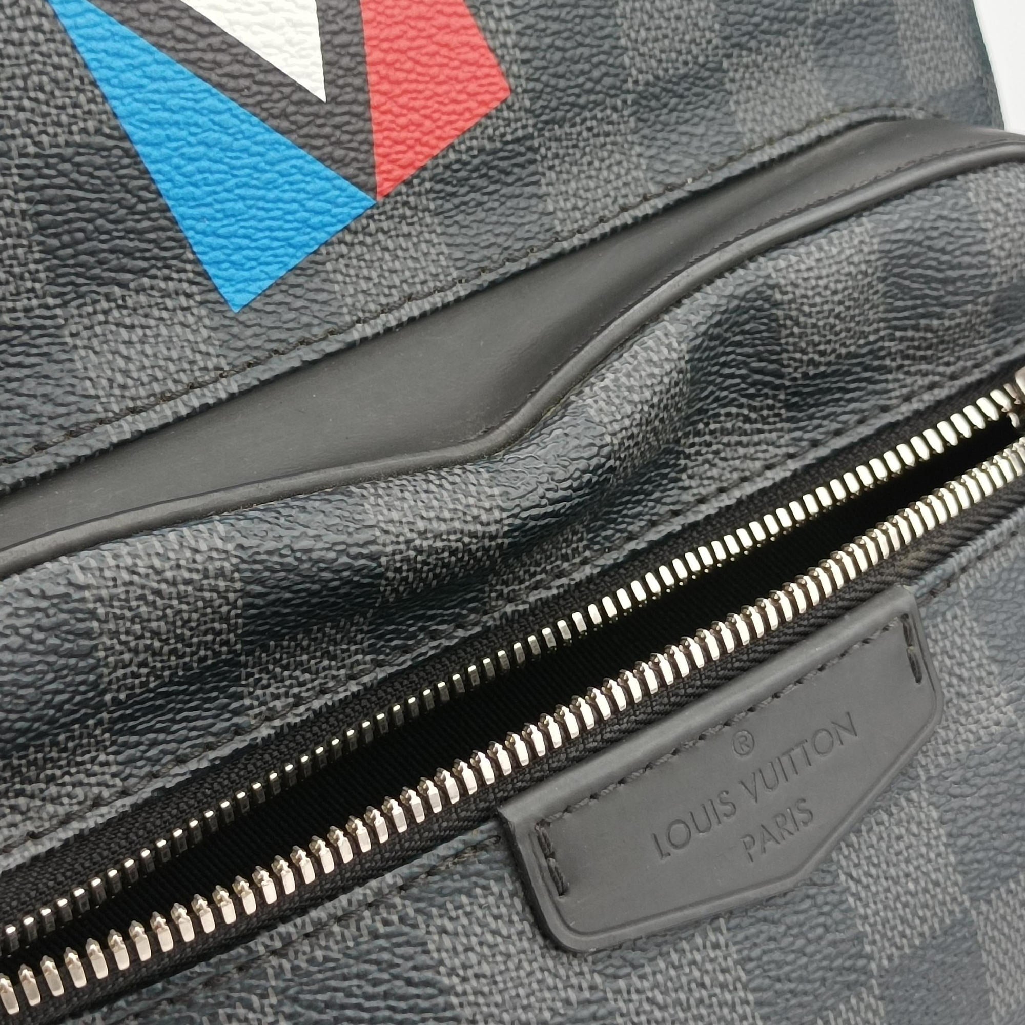 Pre-owned Louis Vuitton Josh Noir Damier Graphite N64424 backpack/rucksack | stylenewstar
