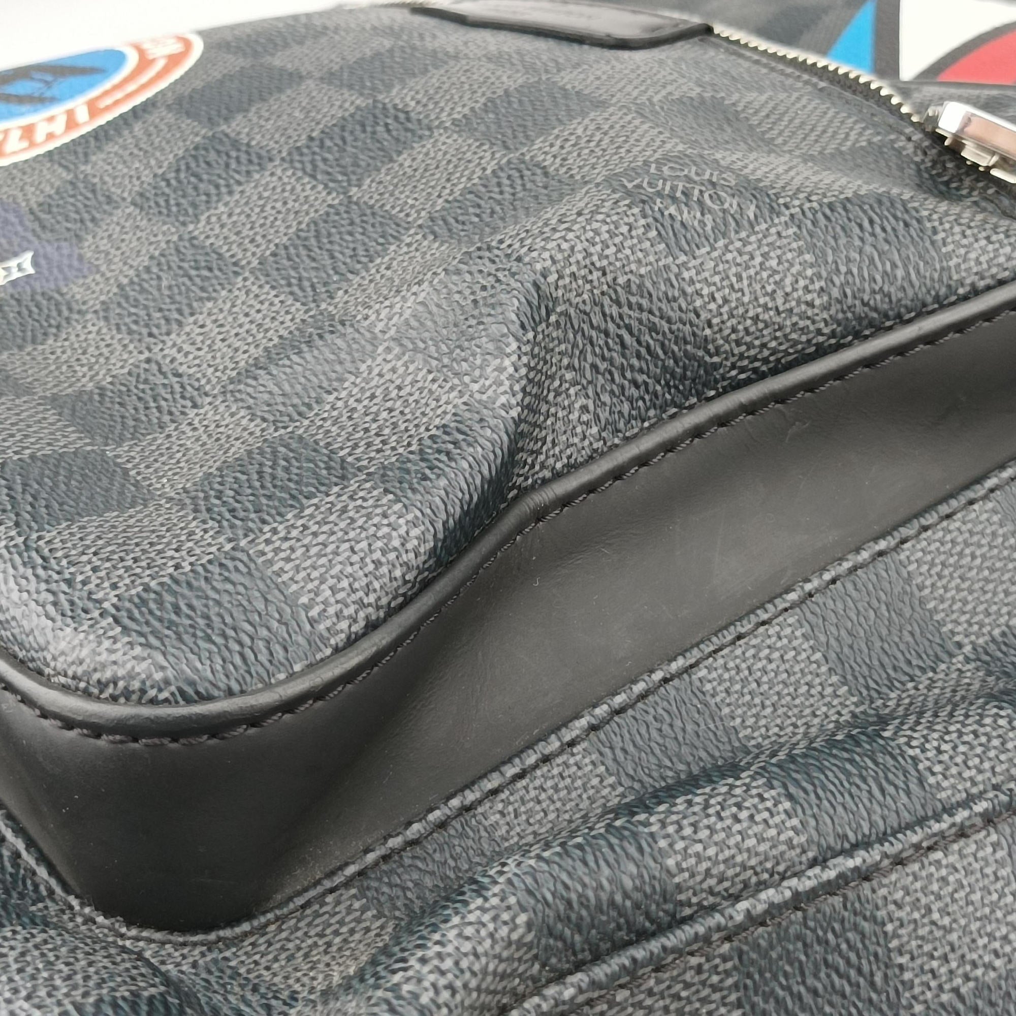 Pre-owned Louis Vuitton Josh Noir Damier Graphite N64424 backpack/rucksack | stylenewstar