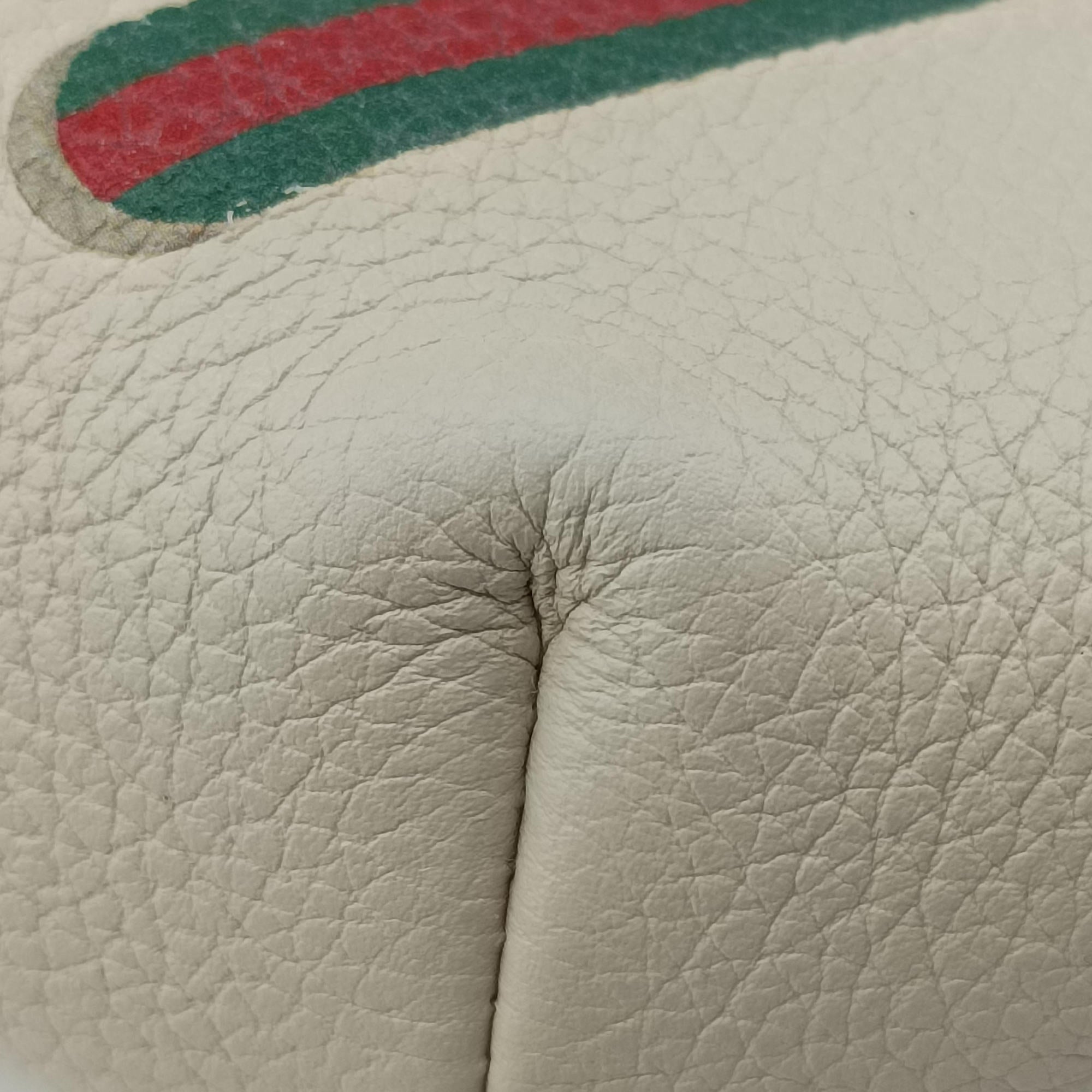 Pre-owned Gucci Gucci print White Leather 527792 bum bag/waist bag | stylenewstar