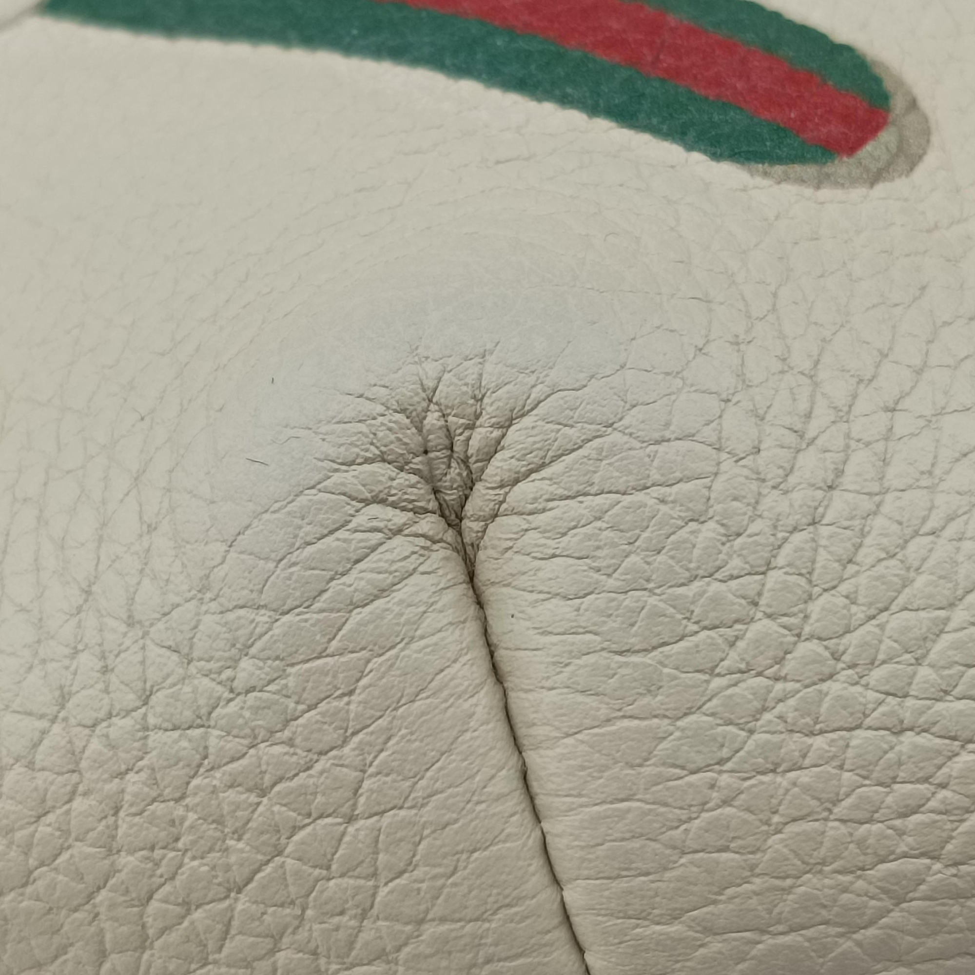 Pre-owned Gucci Gucci print White Leather 527792 bum bag/waist bag | stylenewstar