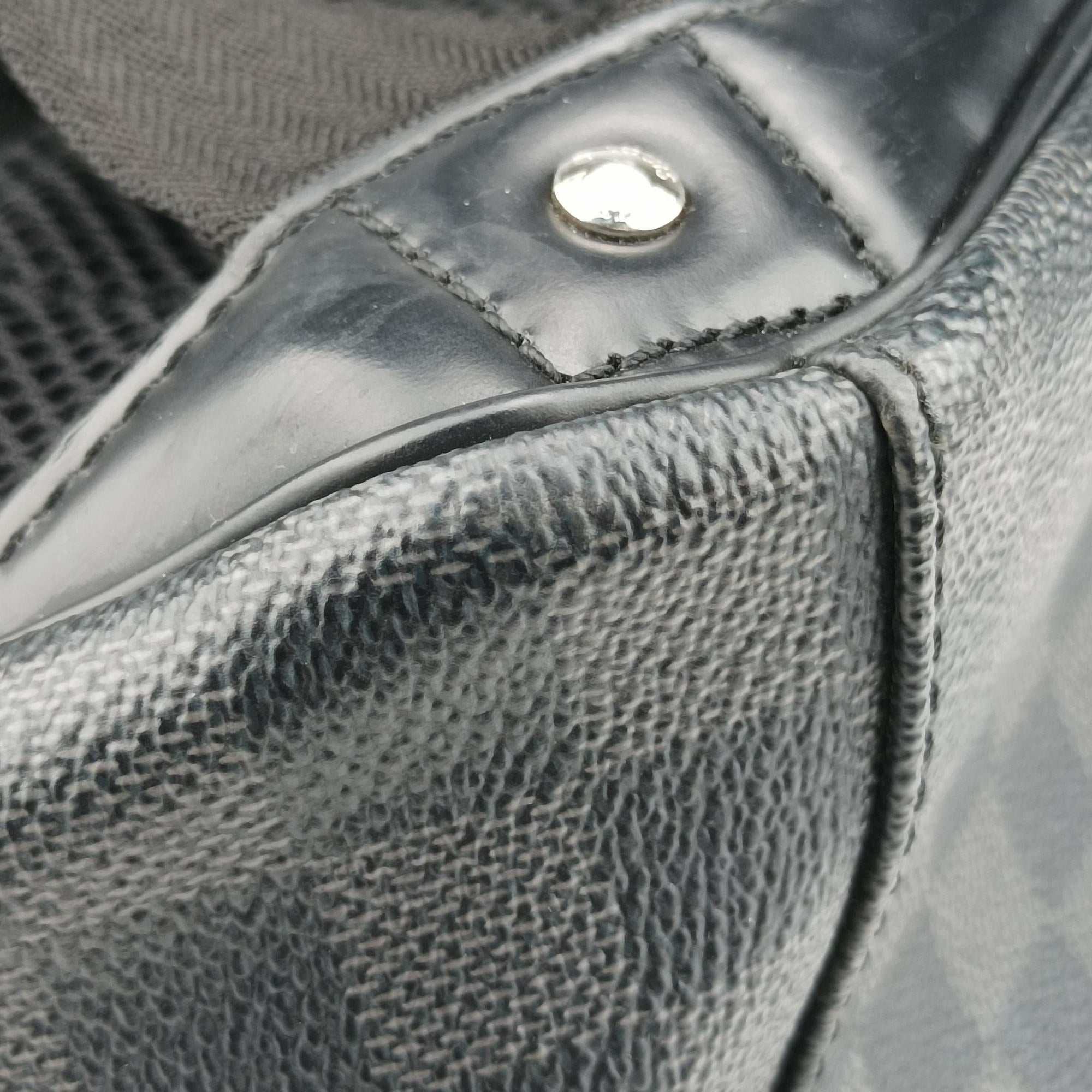Pre-owned Louis Vuitton Mikael Noir Damier Graphite N45279 backpack/rucksack | stylenewstar