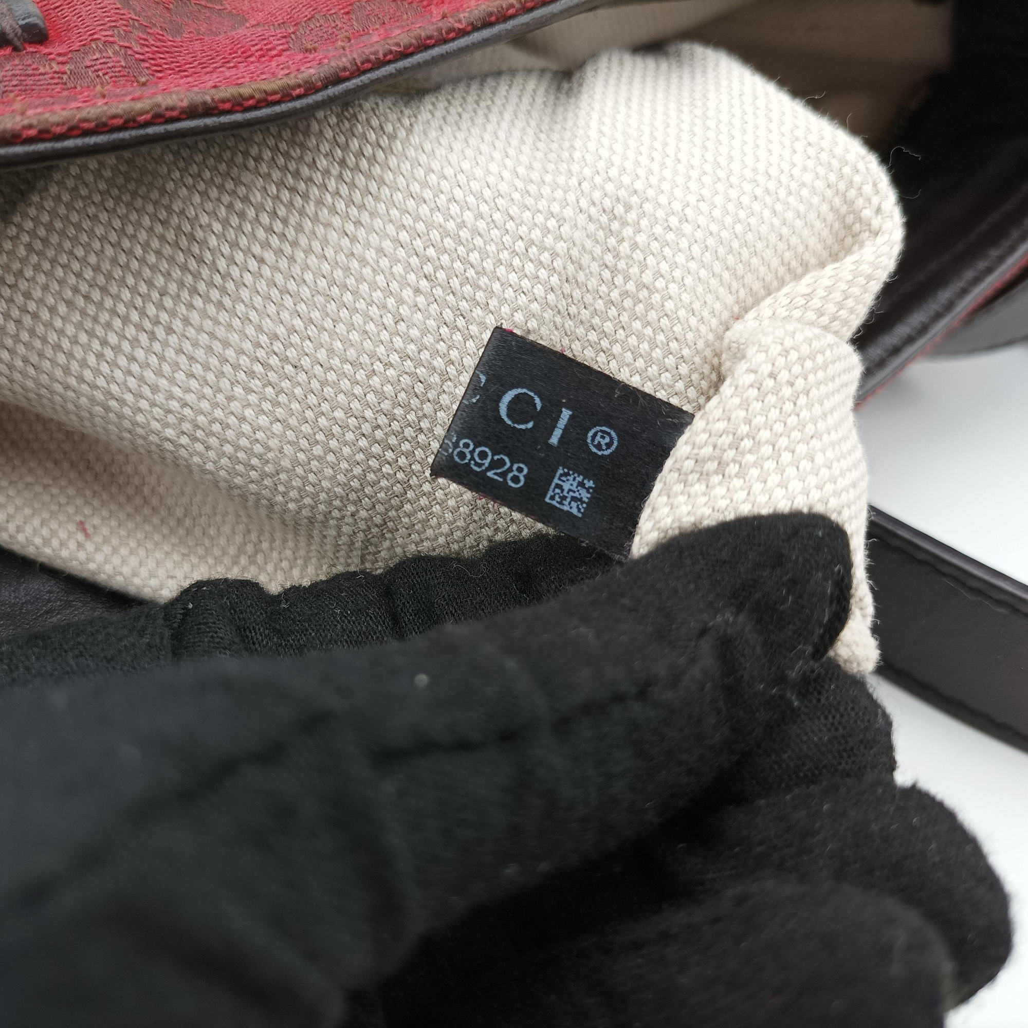 Pre-owned Gucci GG Canvas Red Canvas × Leather 308930 shoulderbag | stylenewstar