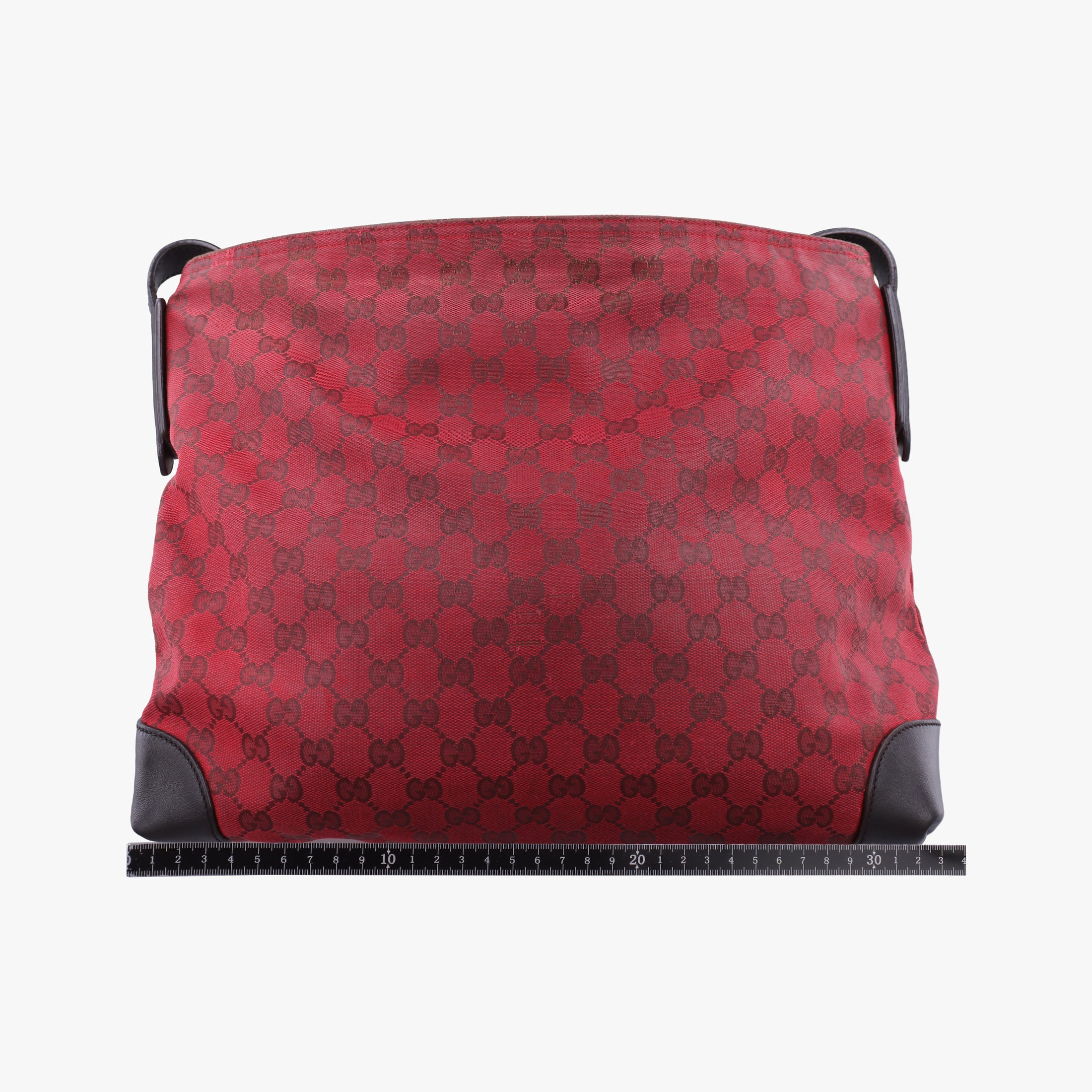Pre-owned Gucci GG Canvas Red Canvas × Leather 308930 shoulderbag | stylenewstar