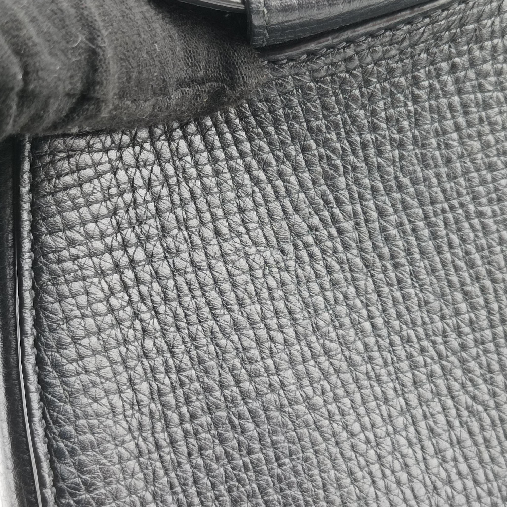 Pre-owned Bottega Veneta Palmelato Black Leather  shoulderbag | stylenewstar