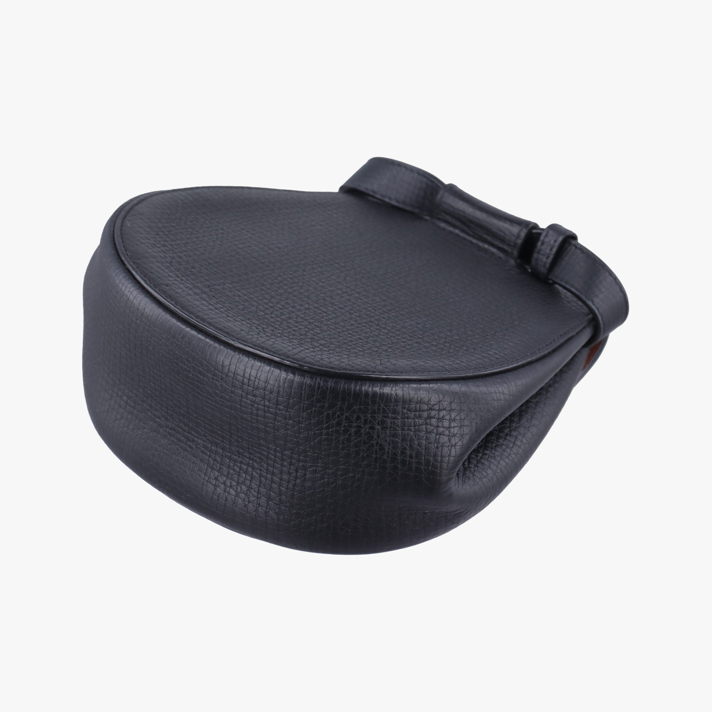 Pre-owned Bottega Veneta Palmelato Black Leather  shoulderbag | stylenewstar