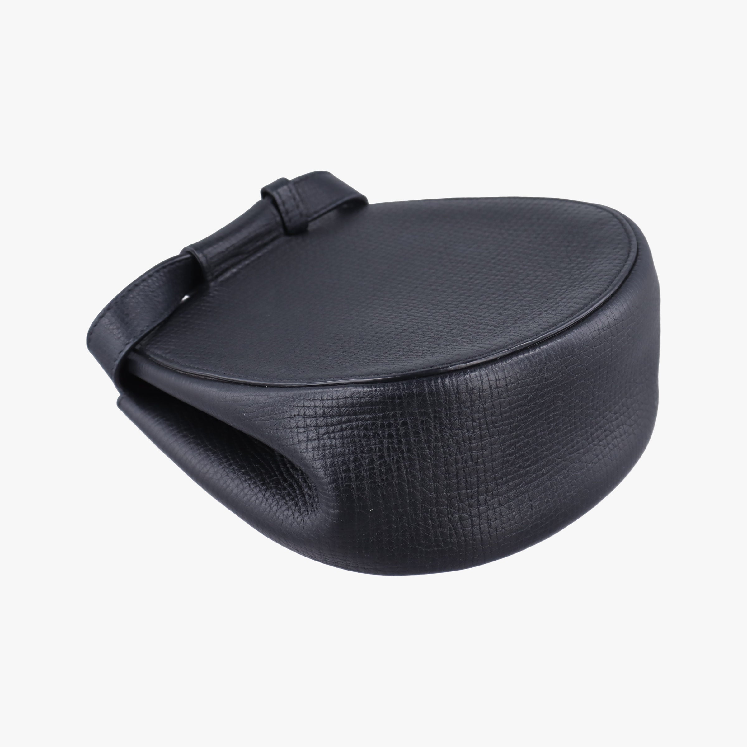 Pre-owned Bottega Veneta Palmelato Black Leather  shoulderbag | stylenewstar