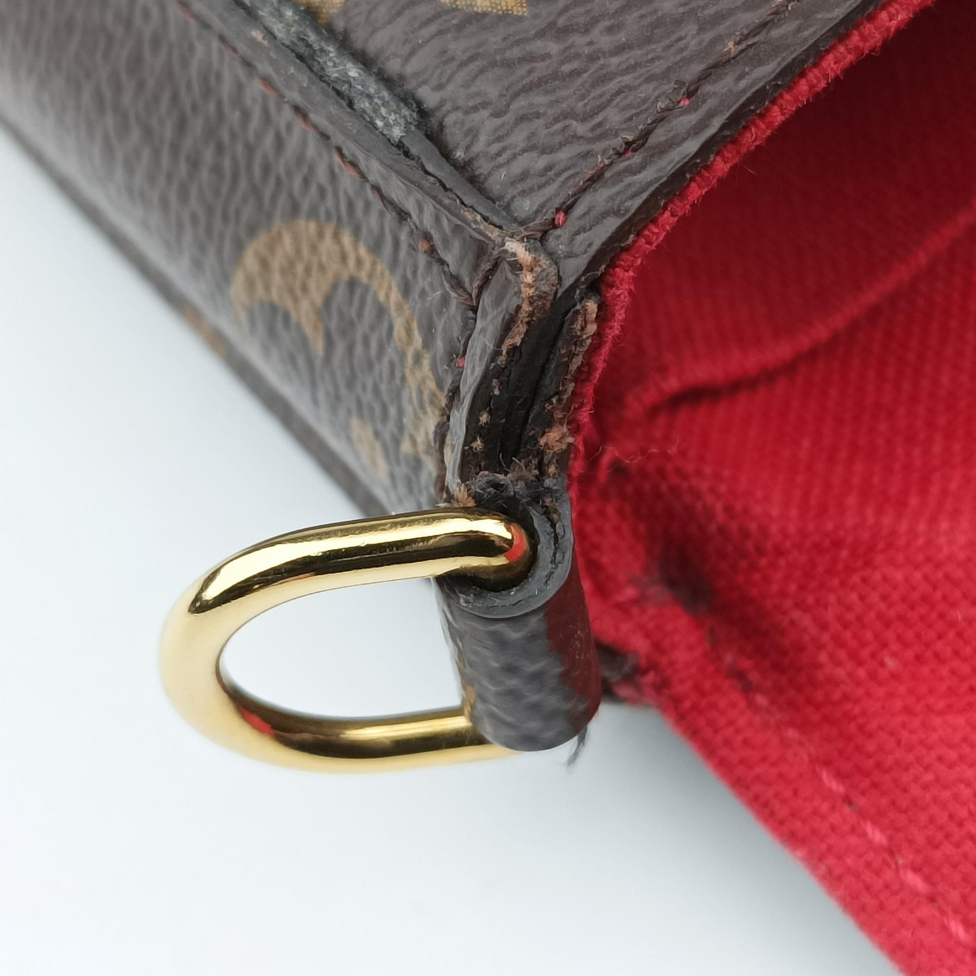 Pre-owned Louis Vuitton Felicie Pochette Brown×Multicolor Monogram Canvas M62145 shoulderbag | stylenewstar