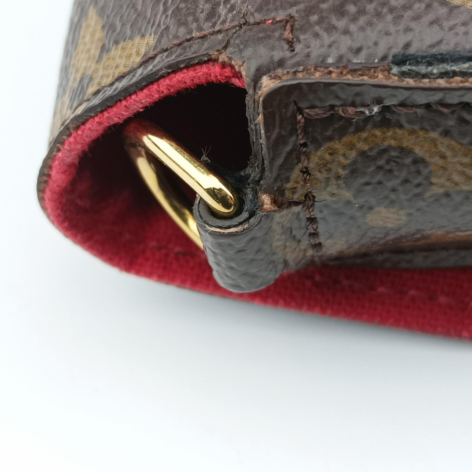 Pre-owned Louis Vuitton Felicie Pochette Brown×Multicolor Monogram Canvas M62145 shoulderbag | stylenewstar