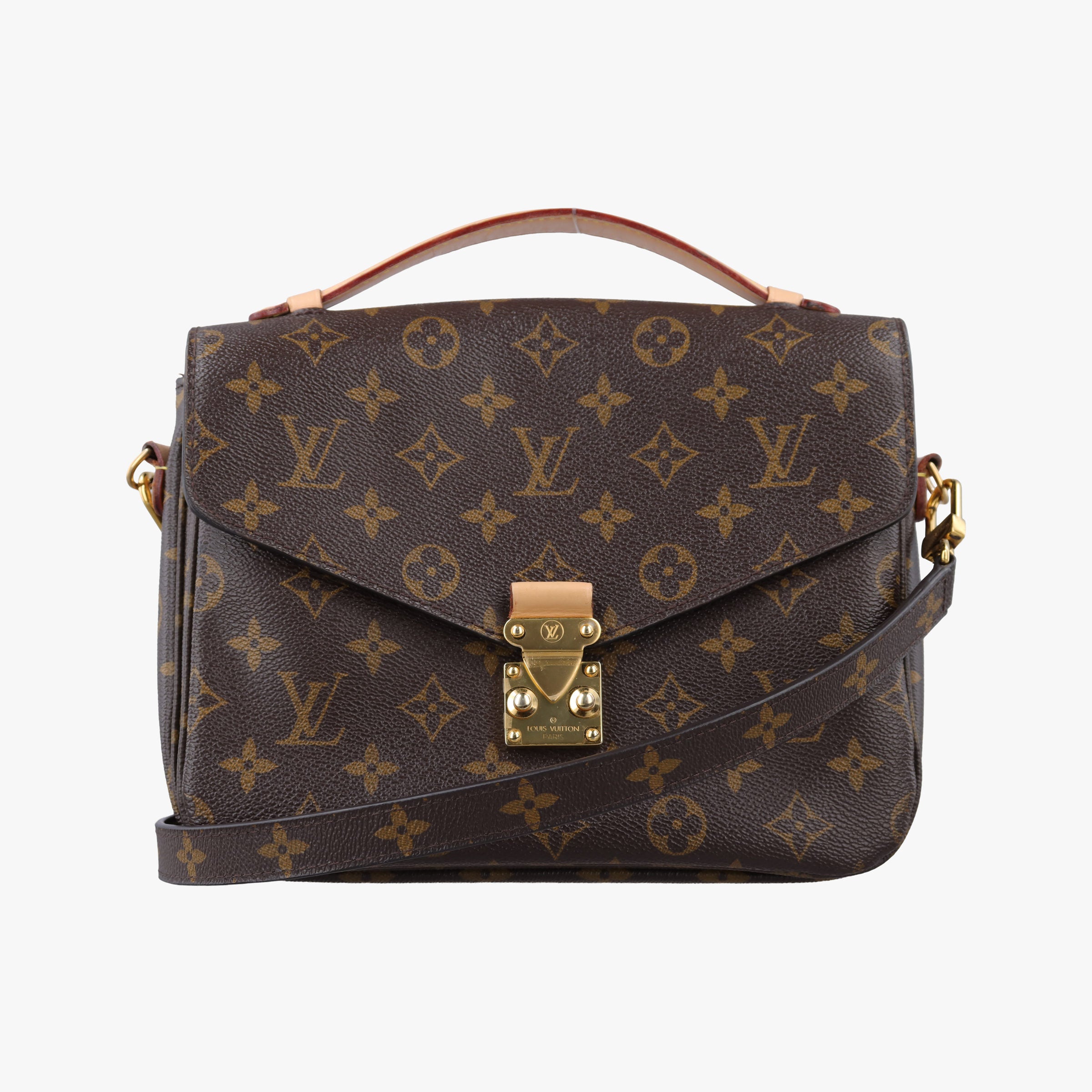 Pre-owned Louis Vuitton Pochette Metis MM Brown Monogram Canvas M44875 shoulderbag | stylenewstar