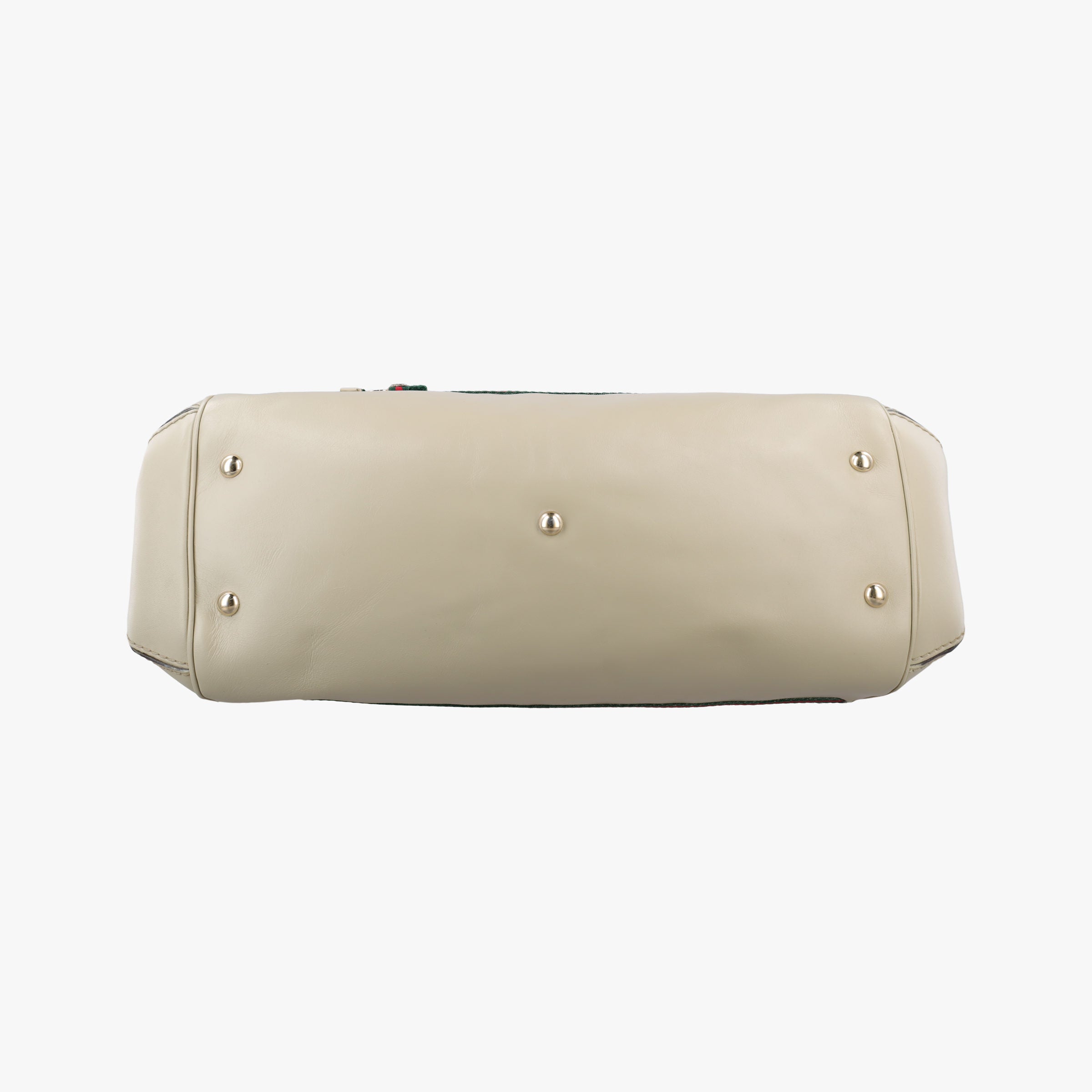 Vintage Gucci Mayfair Bow Tote Brown x White x Red x Green Canvas × Leather 257349 shoulderbag | stylenewstar