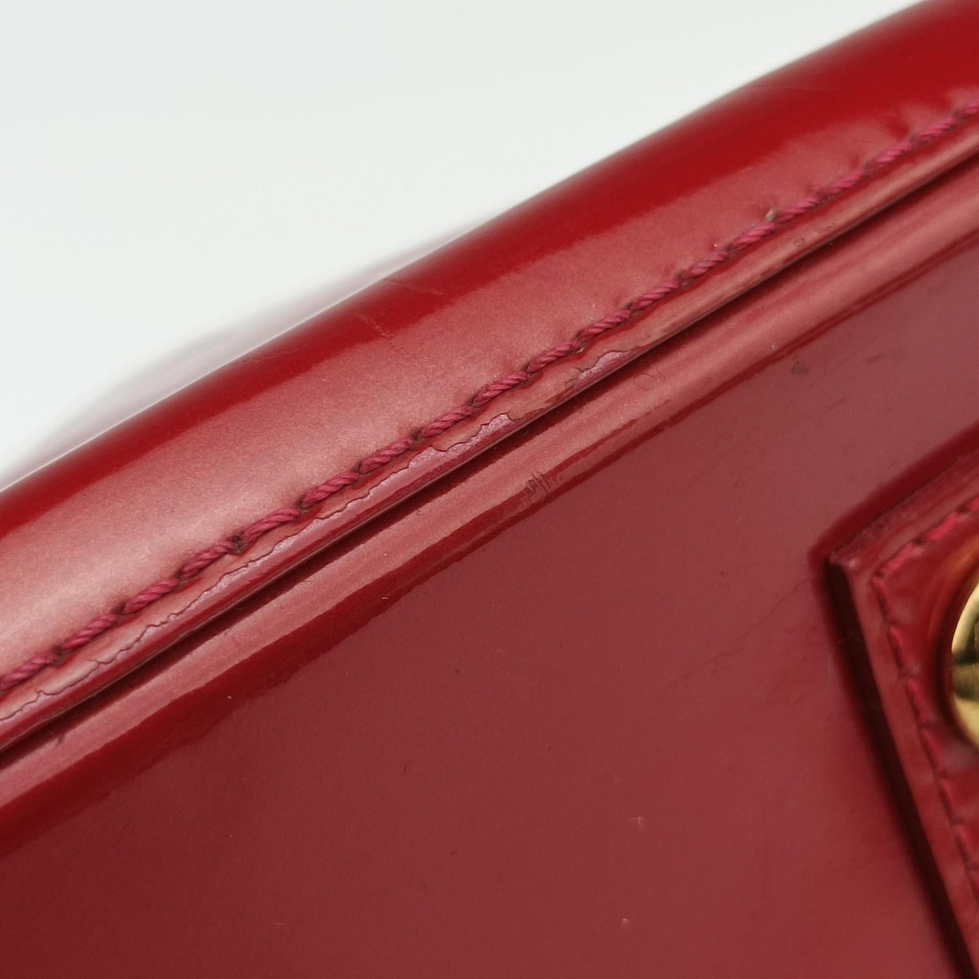 Pre-owned Louis Vuitton Alma PM pomme d'amour Vernis M90096 handbag | stylenewstar
